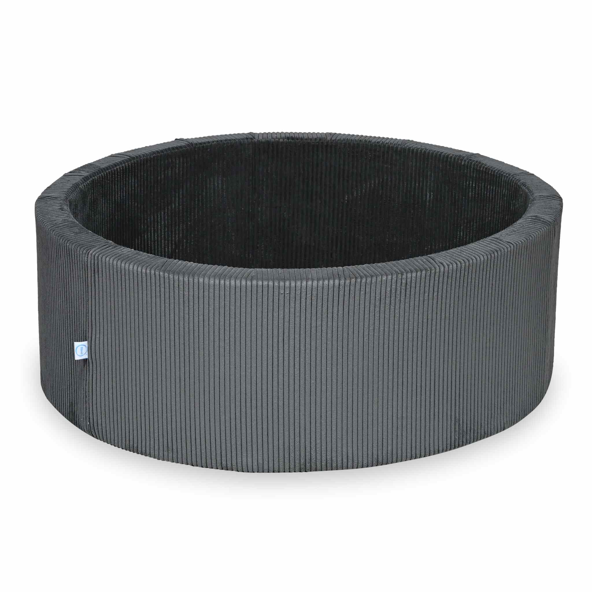 Piscine à Balles 110x40 velours côtelé graphite sans balles