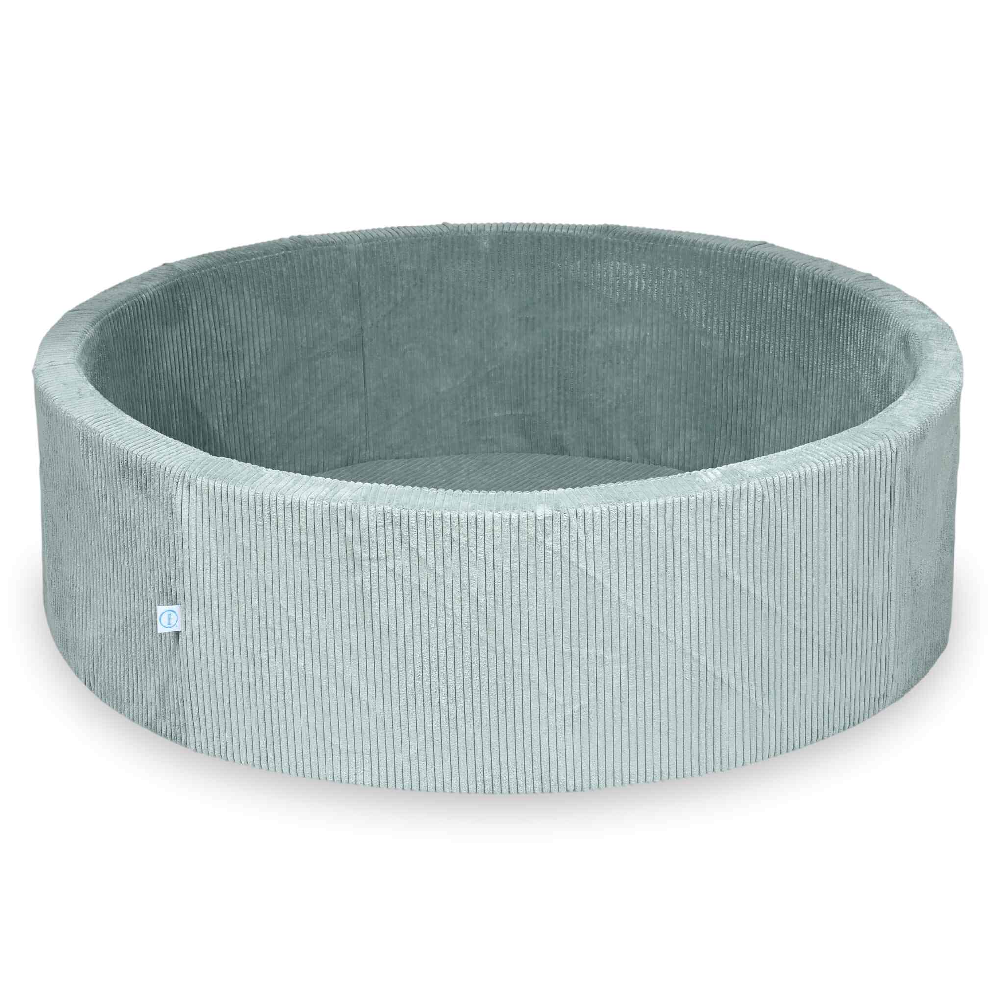 Piscine à Balles 130x40 velours côtelé menthe claire sans balles