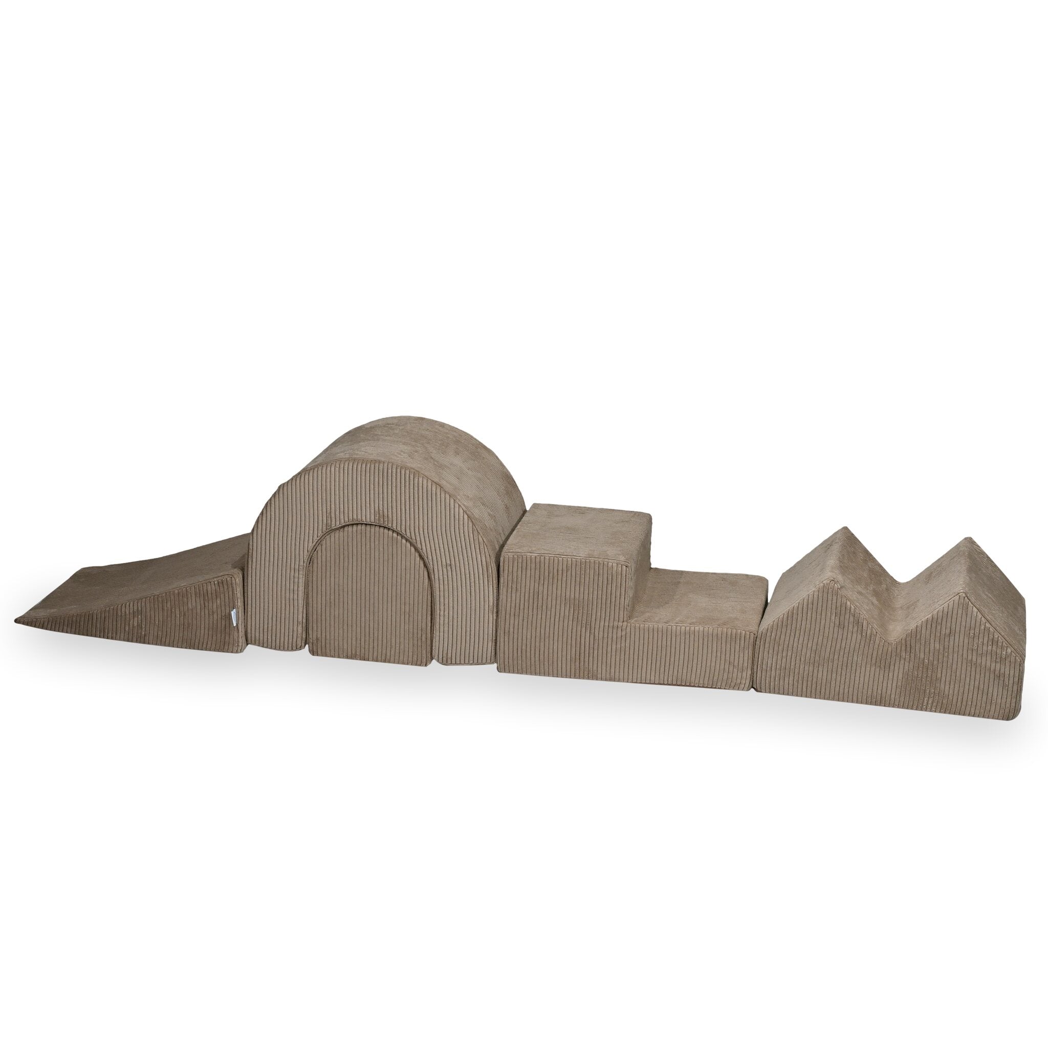 Aire de jeux en mousse velours côtelé - 5 éléments