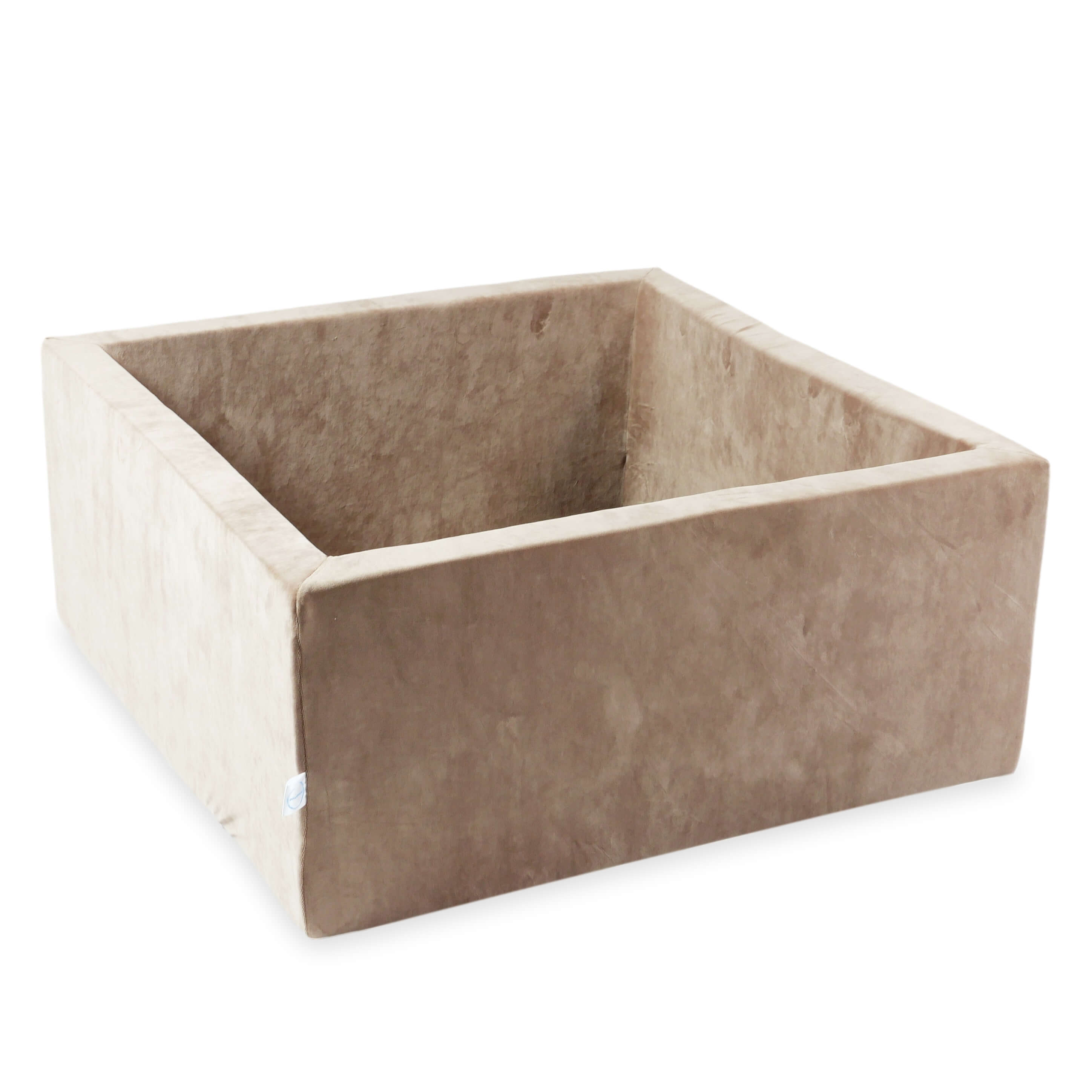 Piscine à balles carrée 90x90x40 cm Velvet Soft brown sans balles