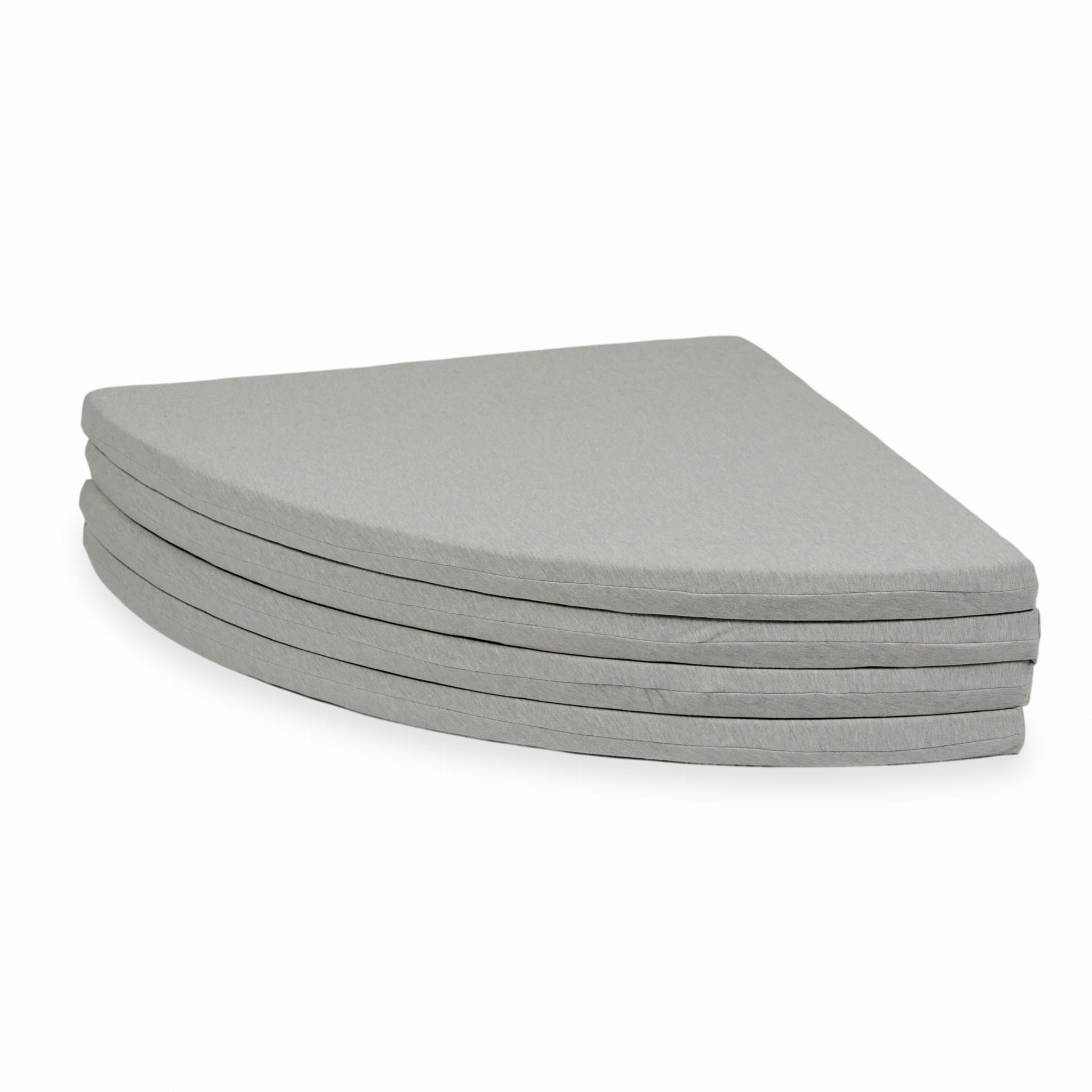Tapis de jeu 160cm pour bébé, rond pliable, Gris clair