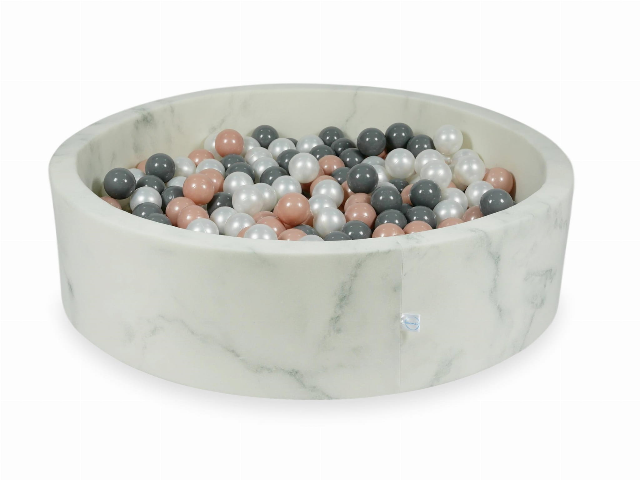 Piscine à Balles 110x30 marbre avec balles 400 pcs (or rose, gris, perle)