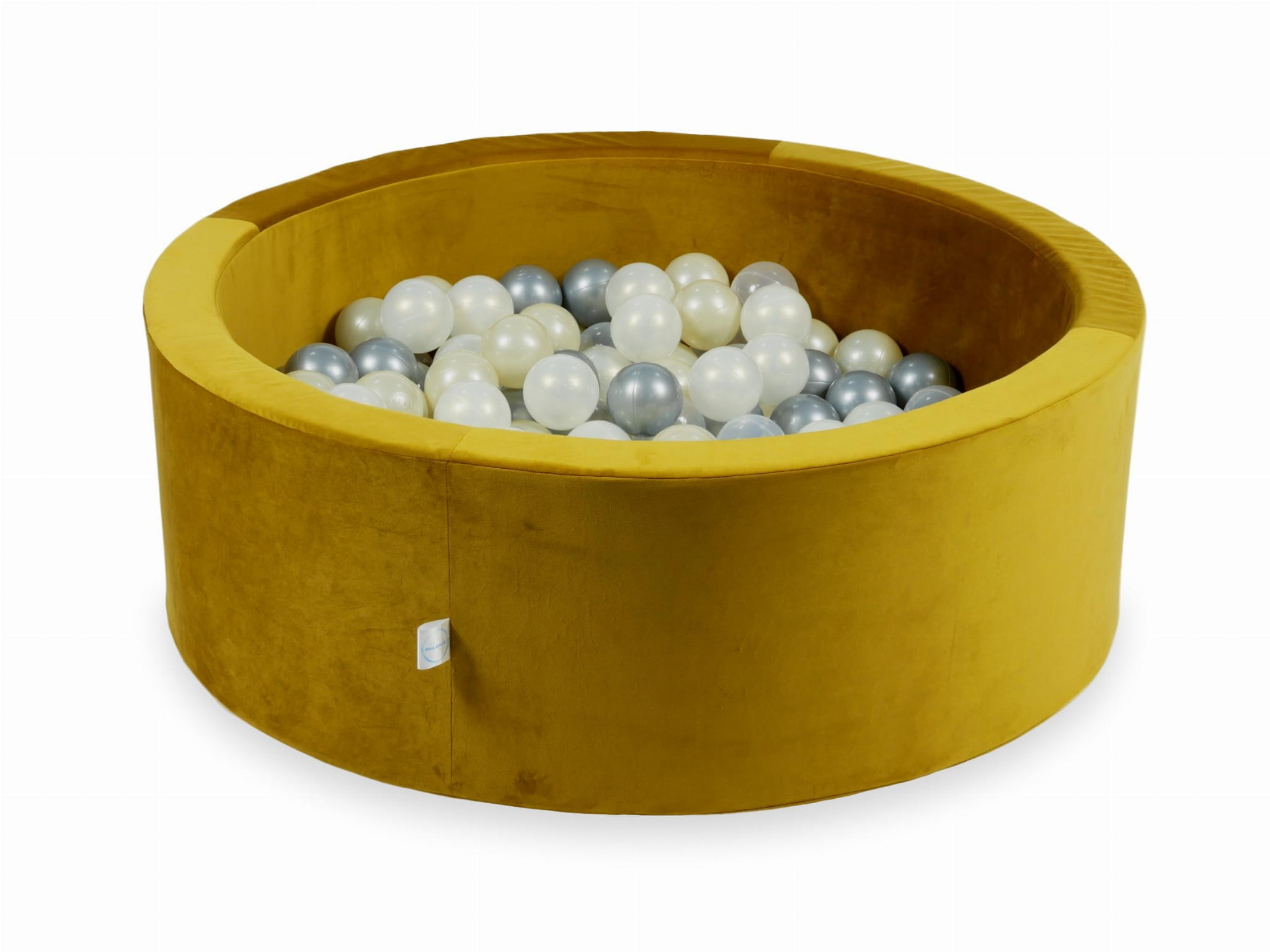 Piscine à Balles 90x30 Velvet or avec balles 200 pcs (argent, iridescent, or clair, transparent)