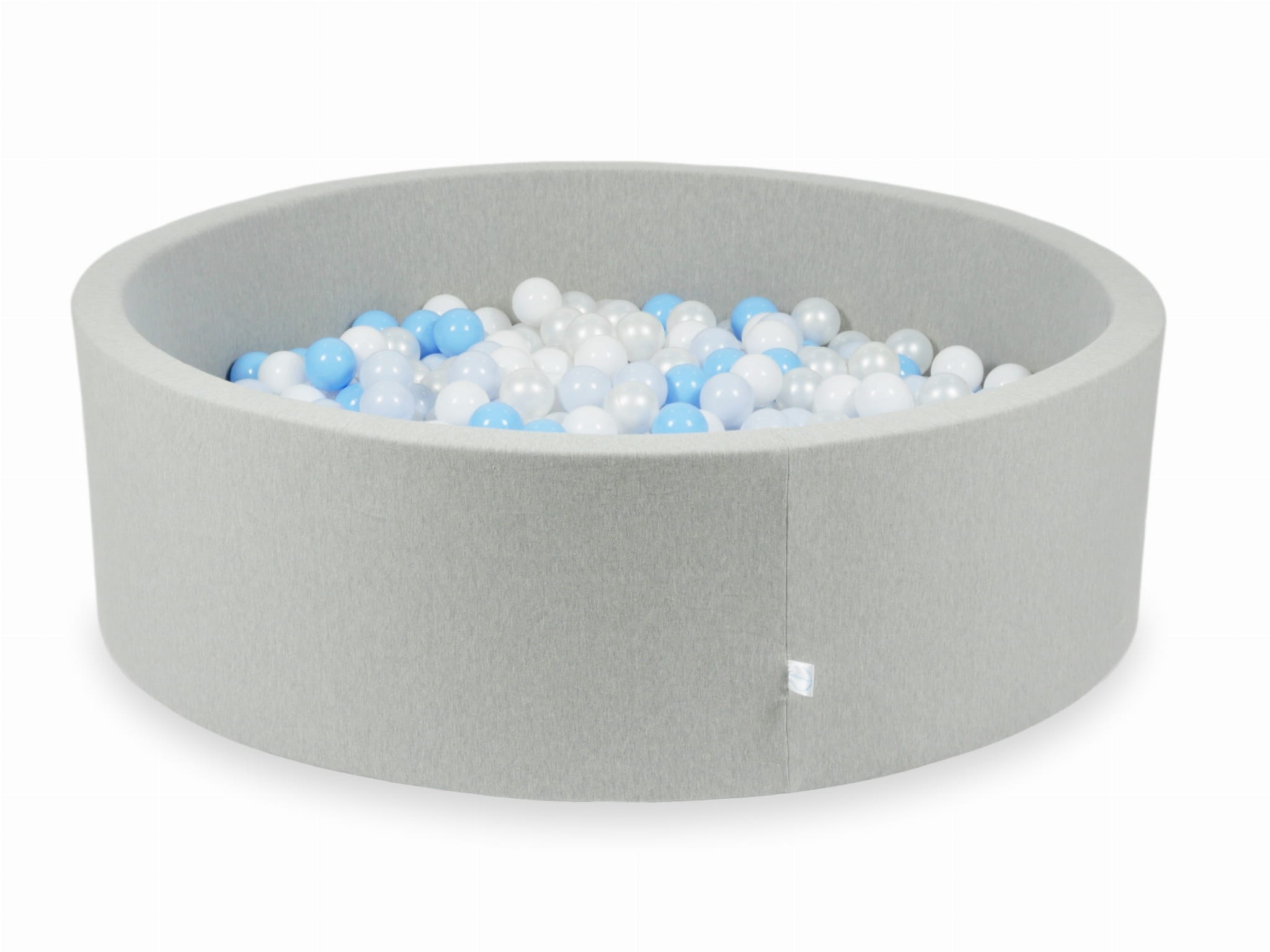 Piscine à Balles 130x40 gris clair avec balles 700 pcs (blanc, perle, bleu clair, bleu clair perle)