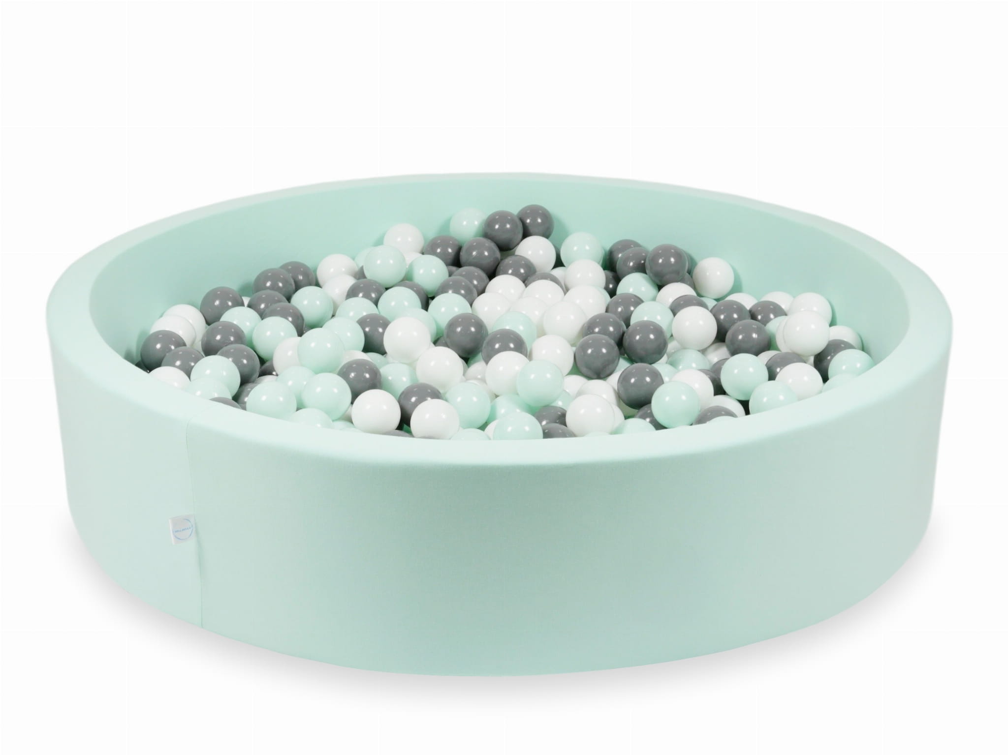 Piscine à Balles 130x30 menthe avec balles 600 pcs (blanc, gris, menthe claire)