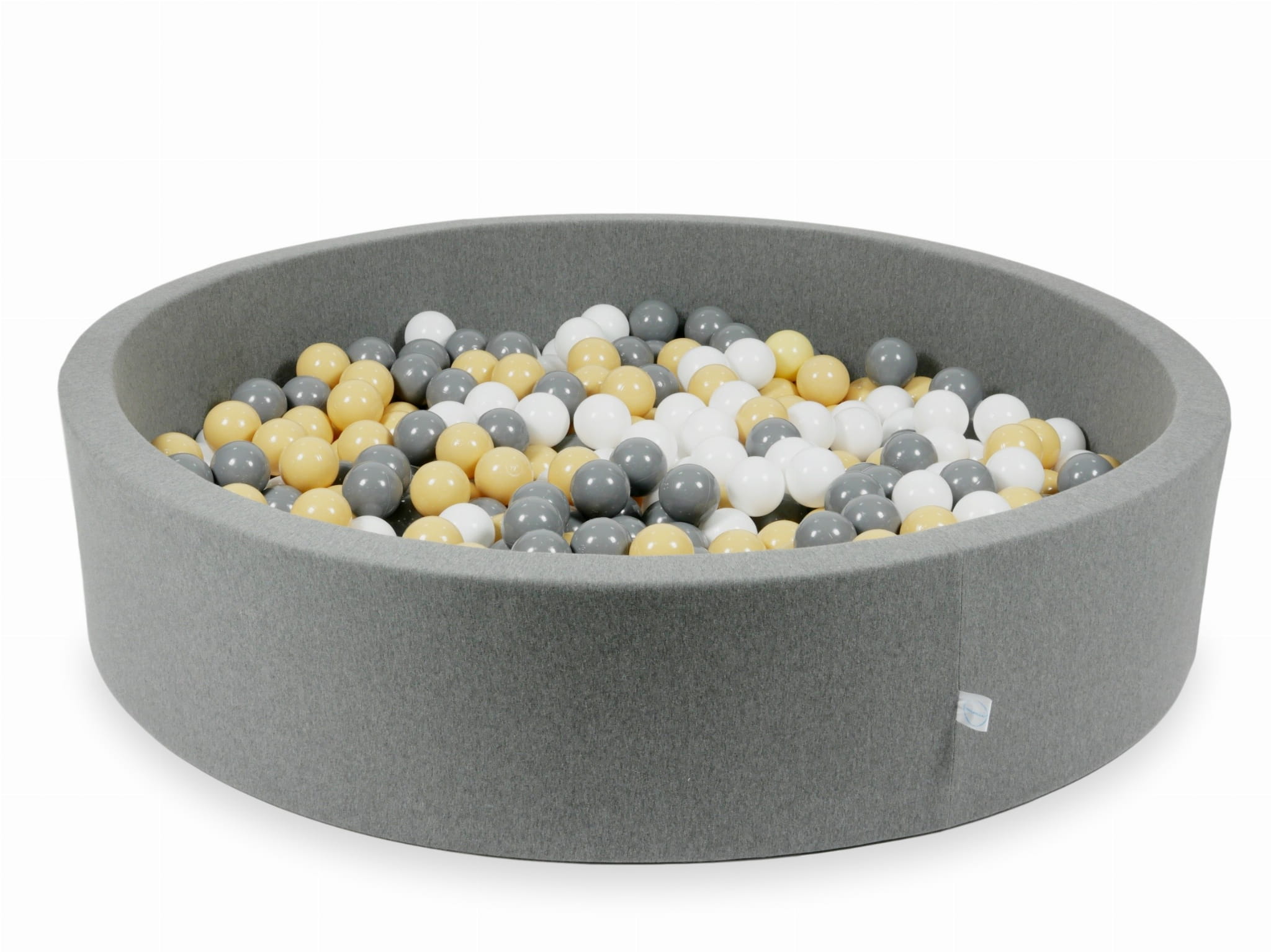 Piscine à Balles 130x30 grise avec balles 600 pcs (blanc, gris, beige)