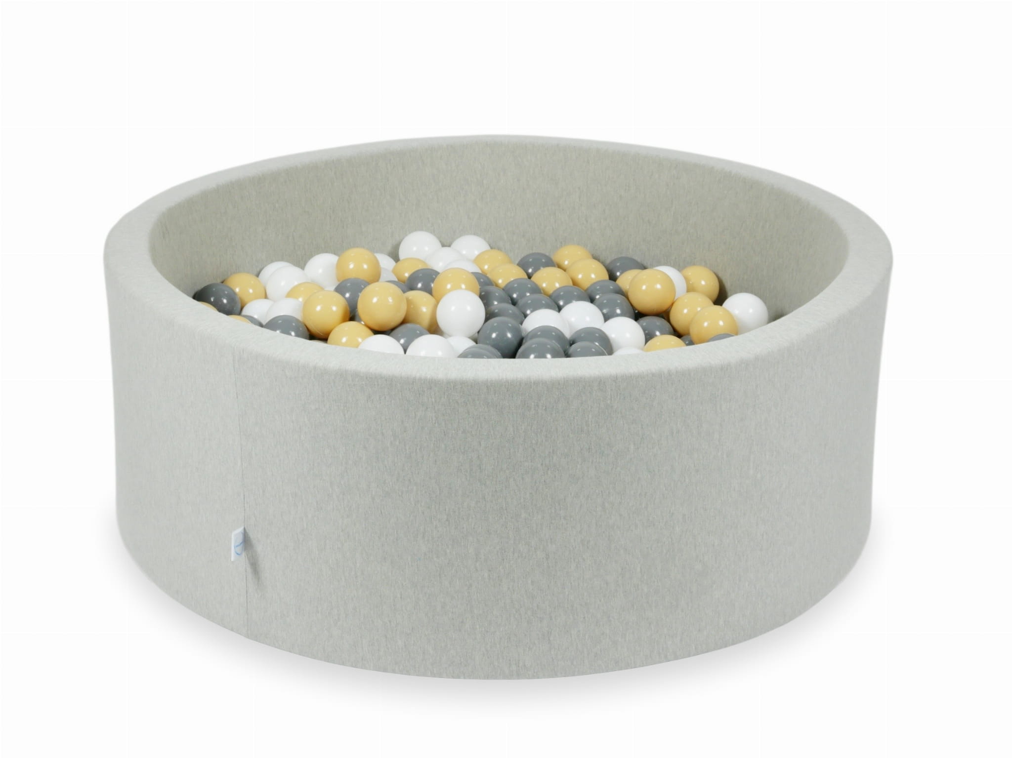 Piscine à Balles 110x40 gris clair avec balles 500 pcs (beige, gris, blanc)