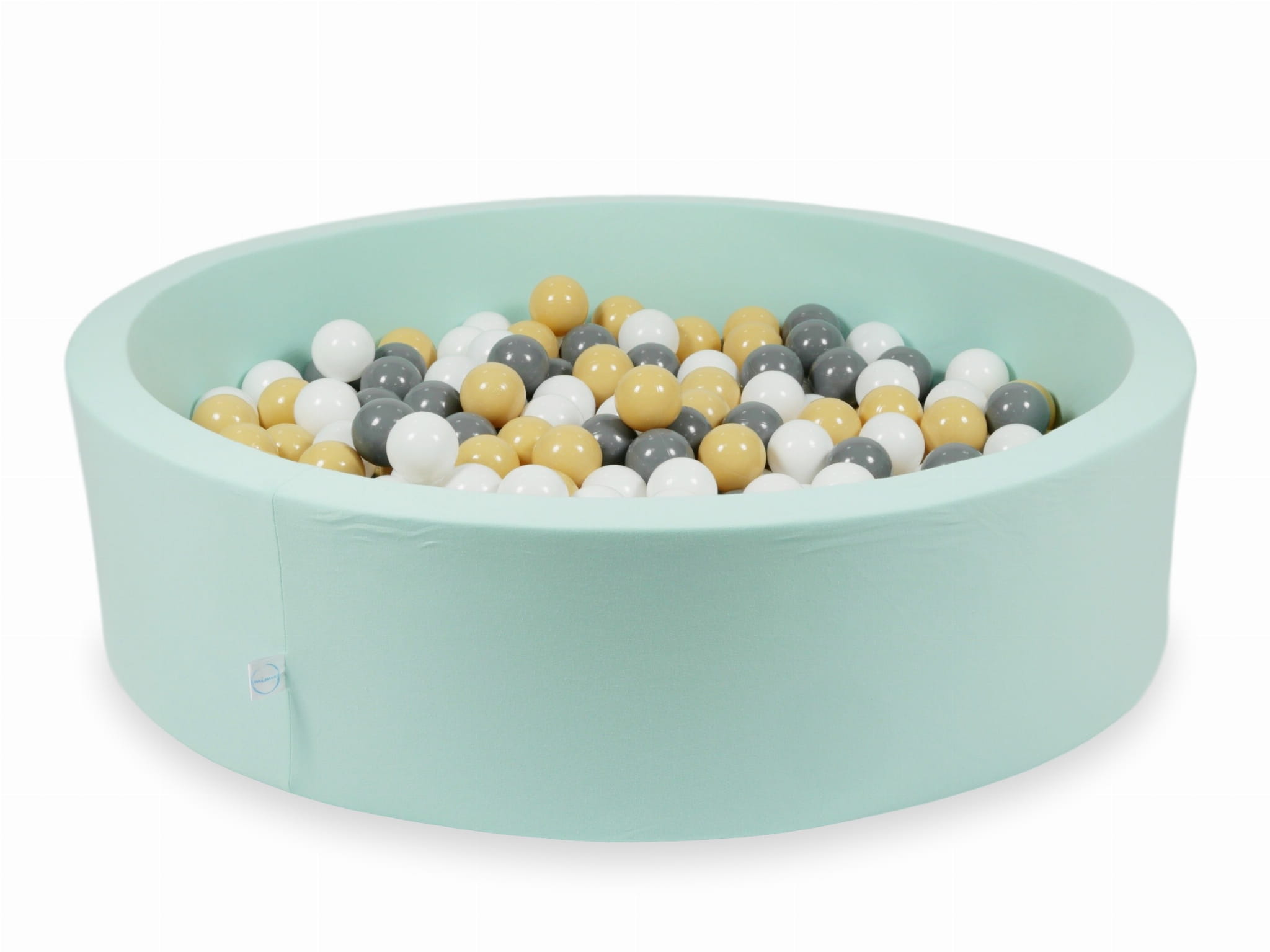 Piscine à Balles 110x30 menthe avec balles 400 pcs (beige, gris, blanc)