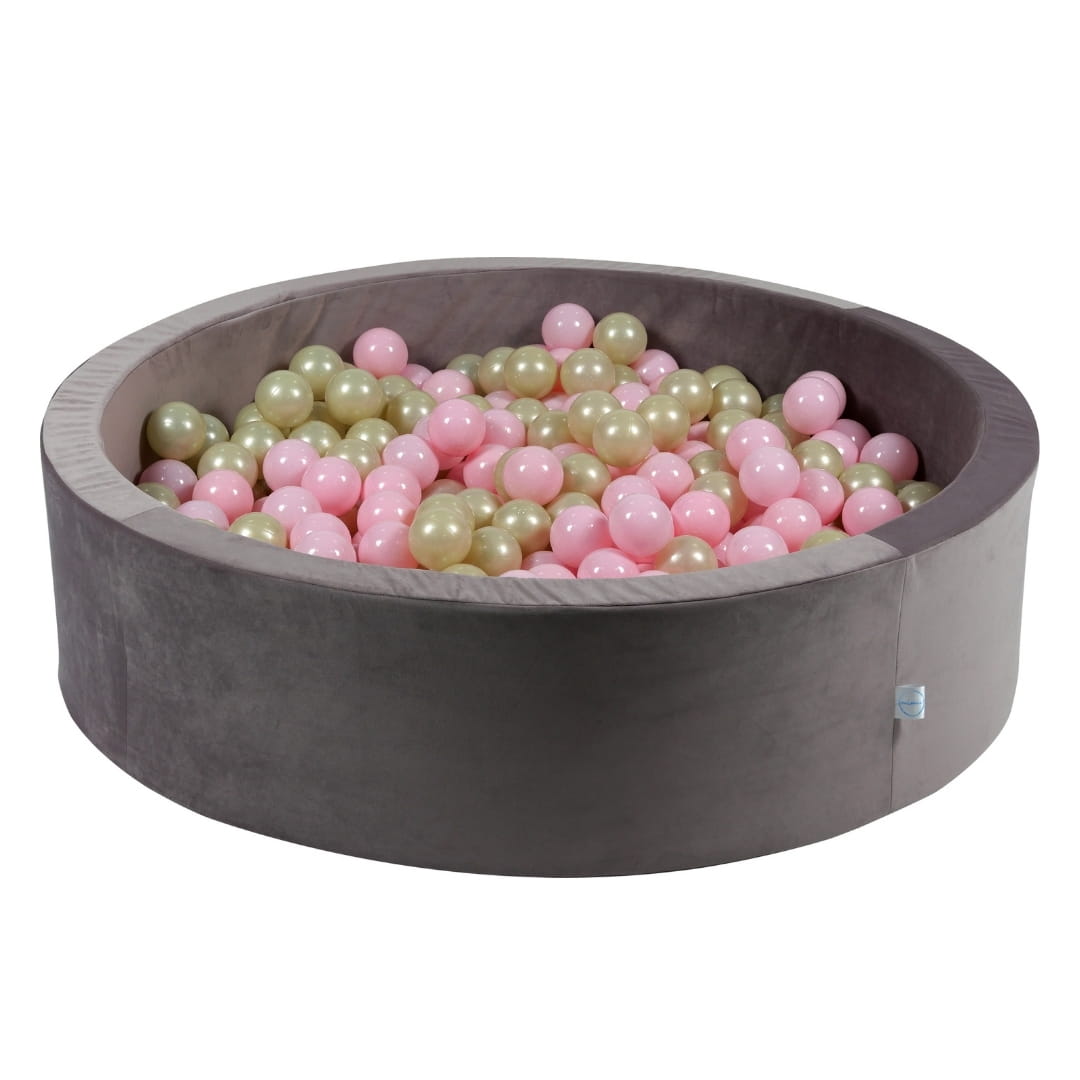 Piscine à Balles 110x30 Velvet lilac avec balles 400 pcs (or clair, rose clair)