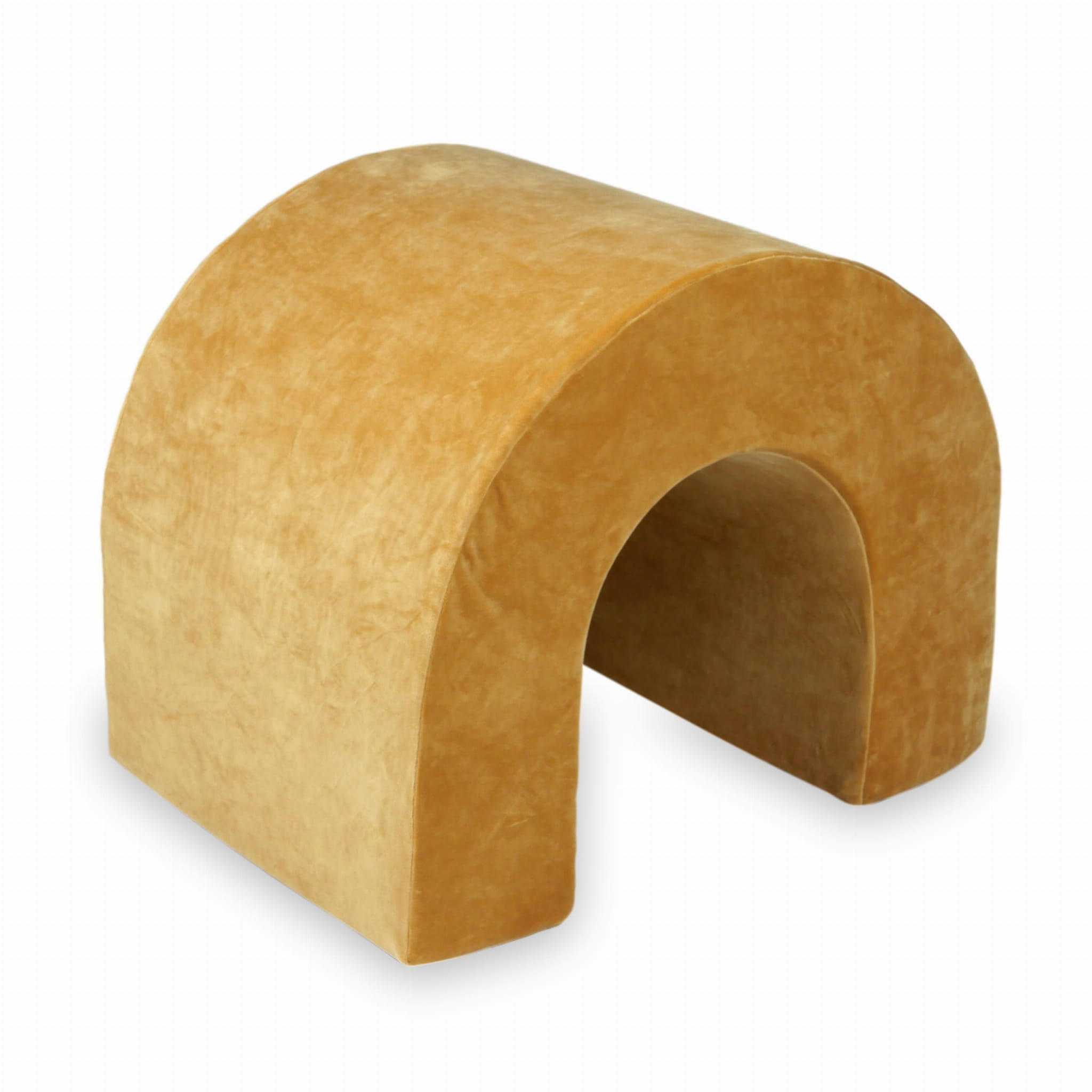 Tunnel en mousse pour aire de jeux Velvet Soft Carmel