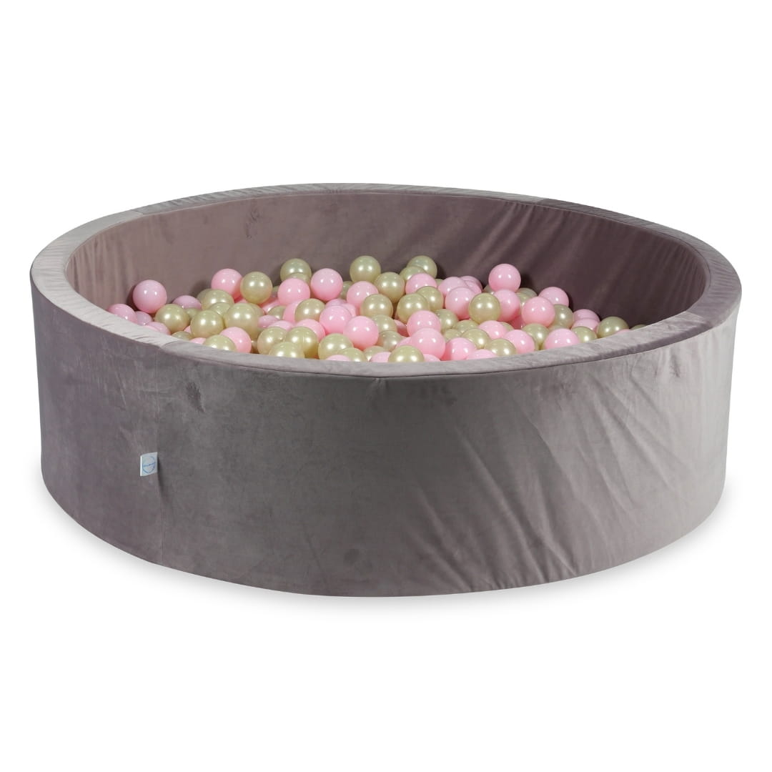 Piscine à Balles 130x40 Velvet lilac avec balles 700 pcs (or clair, rose clair)