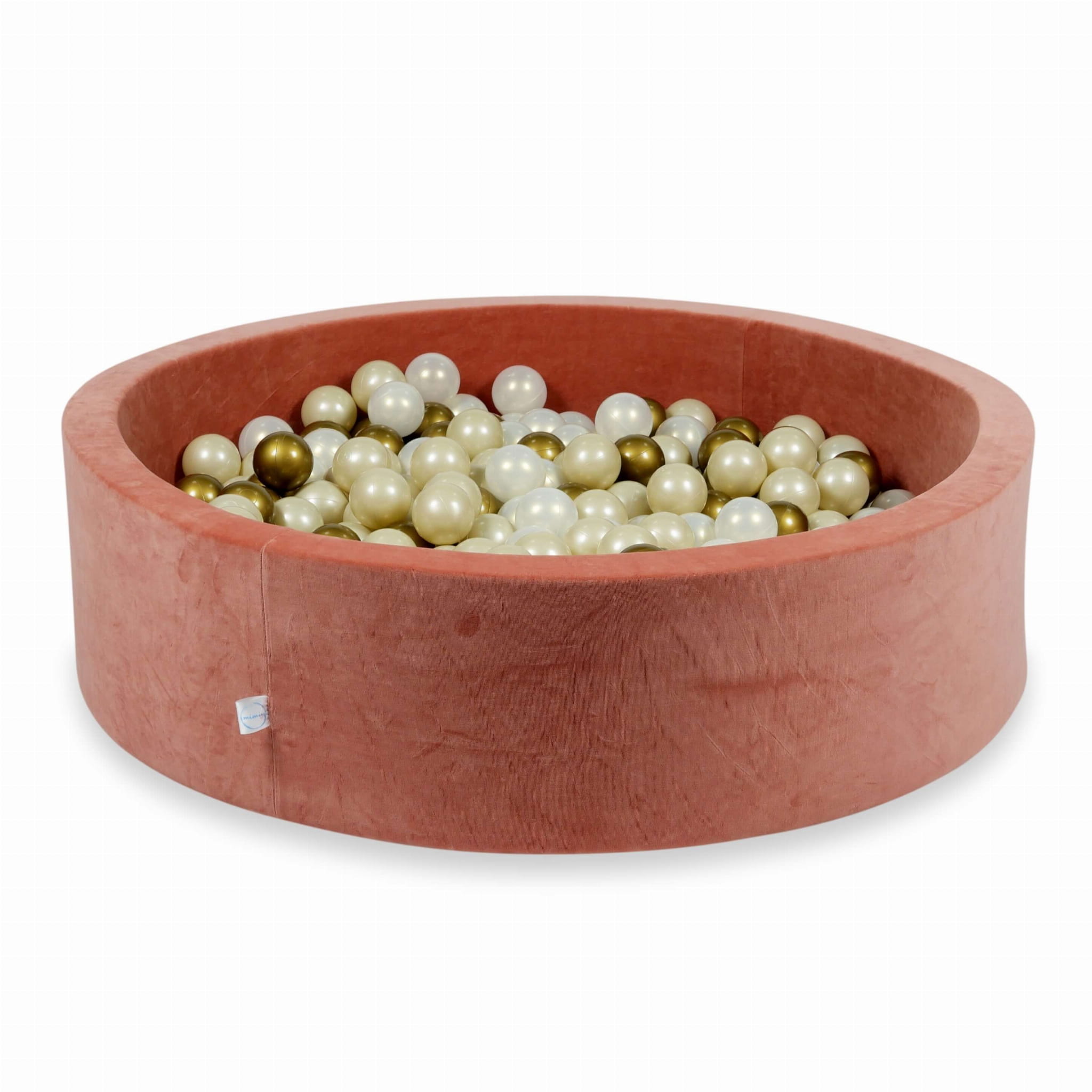 Piscine à Balles 110x30 Velvet Soft canyon clay avec balles 400 pcs (or, beige, transparent)