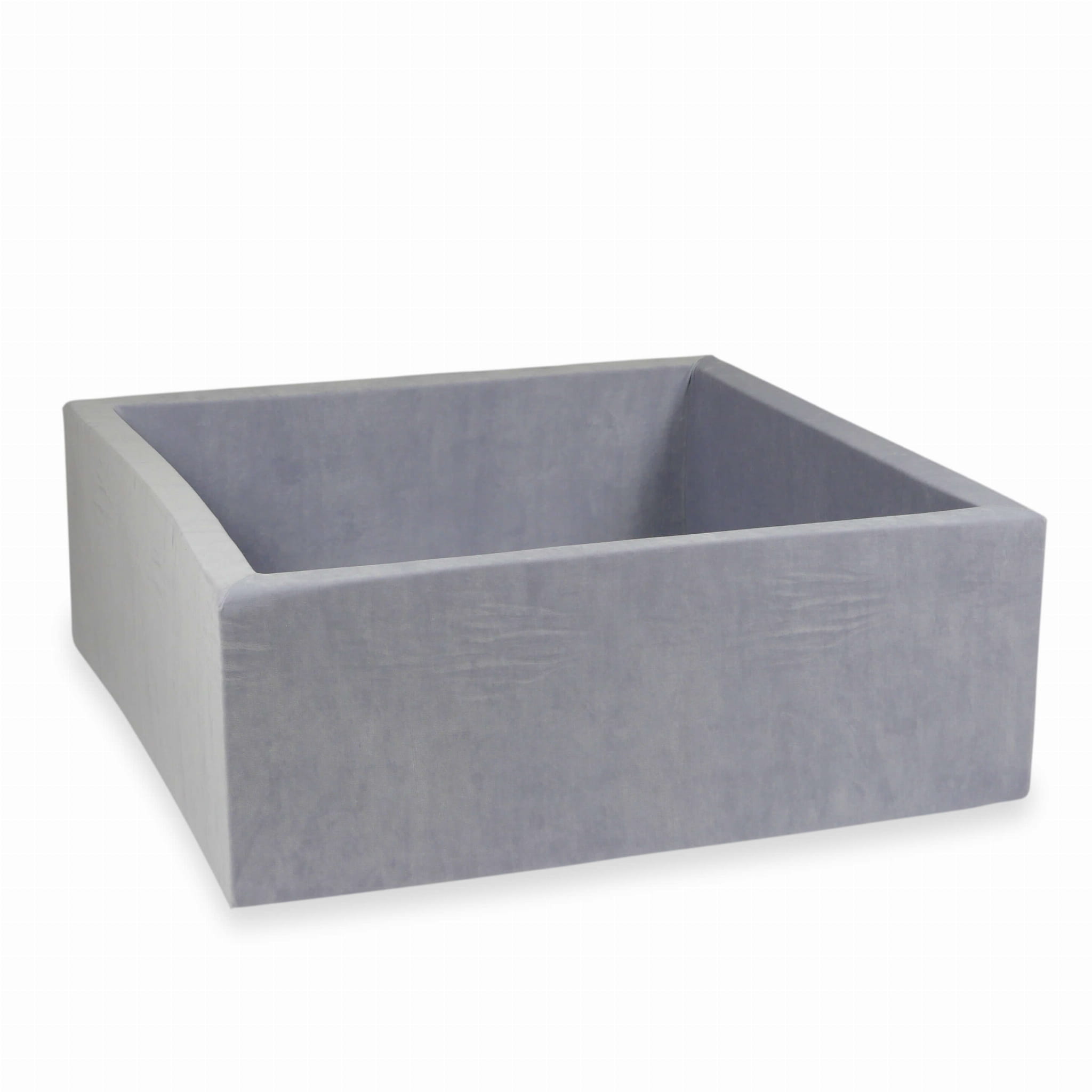 Piscine à Balles 110x110x40 Velvet Soft gris clair sans balles