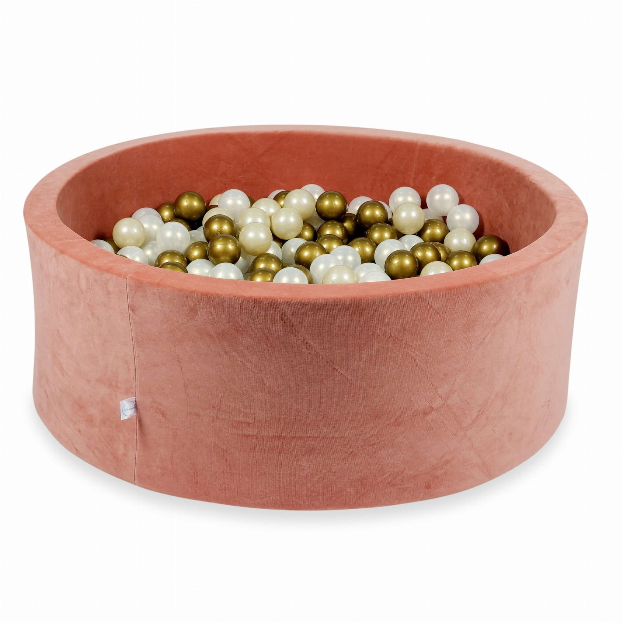 Piscine à Balles 110x40 Velvet Soft canyon clay avec balles 500 pcs (or, beige, transparent)