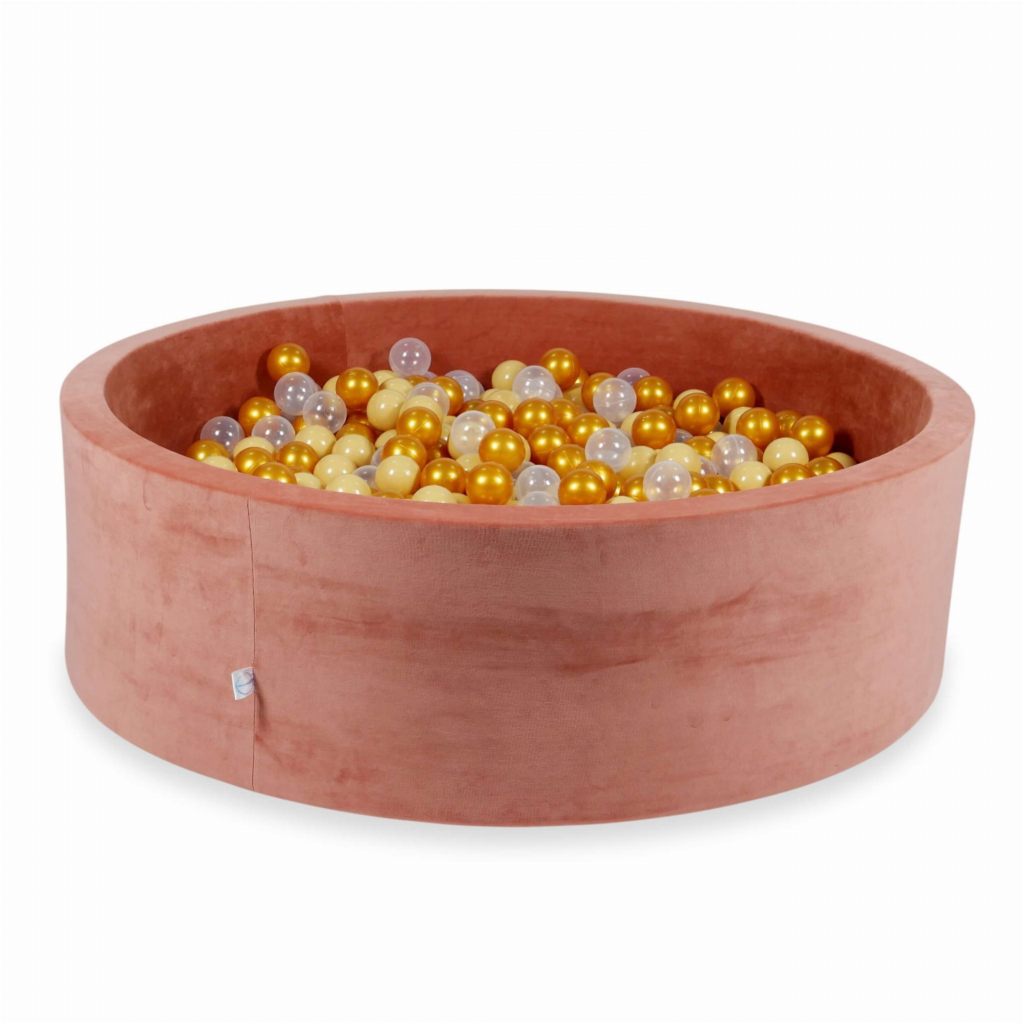 Piscine à Balles 130x40 Velvet Soft canyon clay avec balles 700 pcs (or clair, iridescent, vieil or)