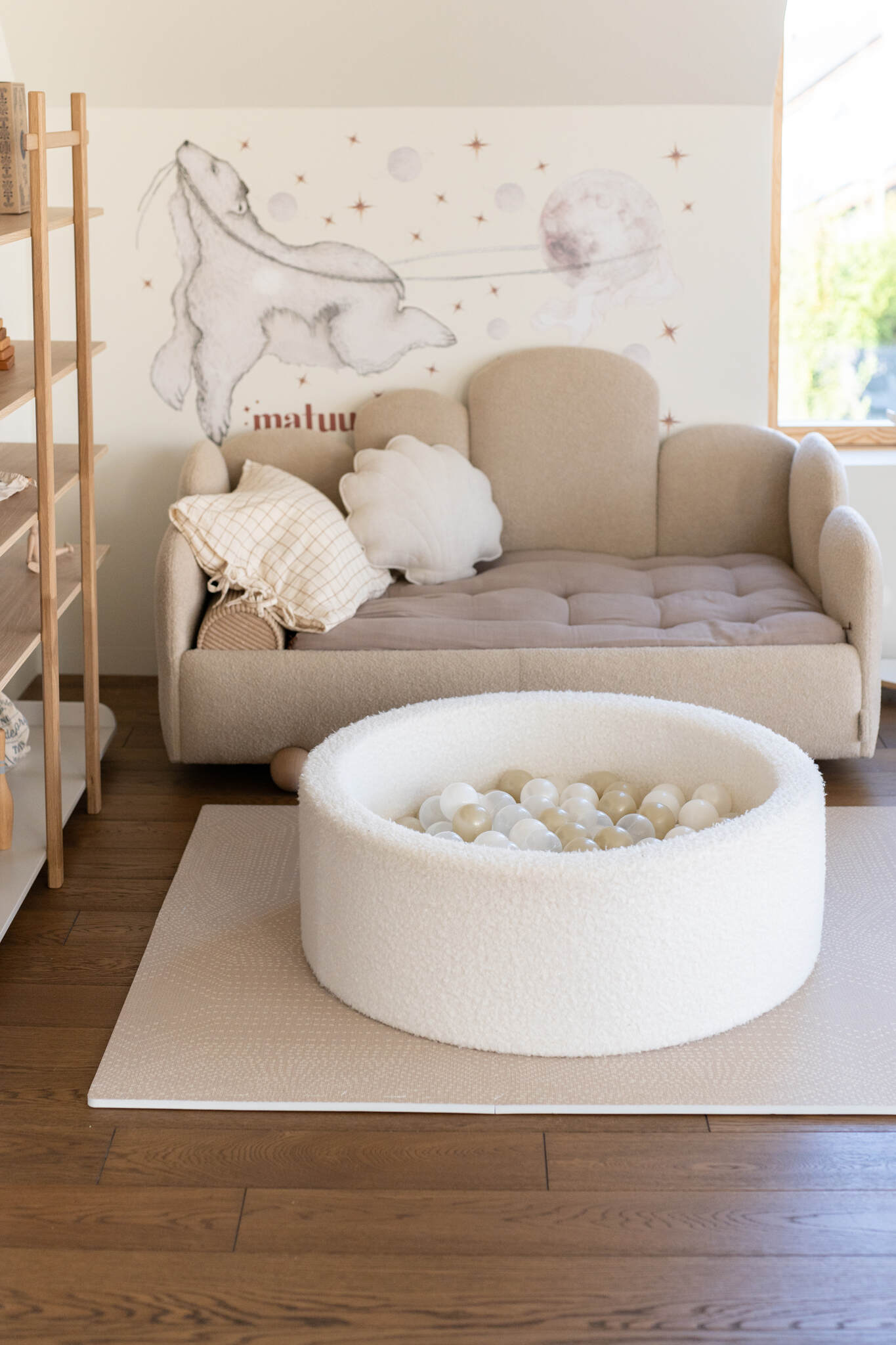 Piscine à Balles 90x30 Boucle Blanc balles 200 pcs (transparent,blanc, perle, or clair)