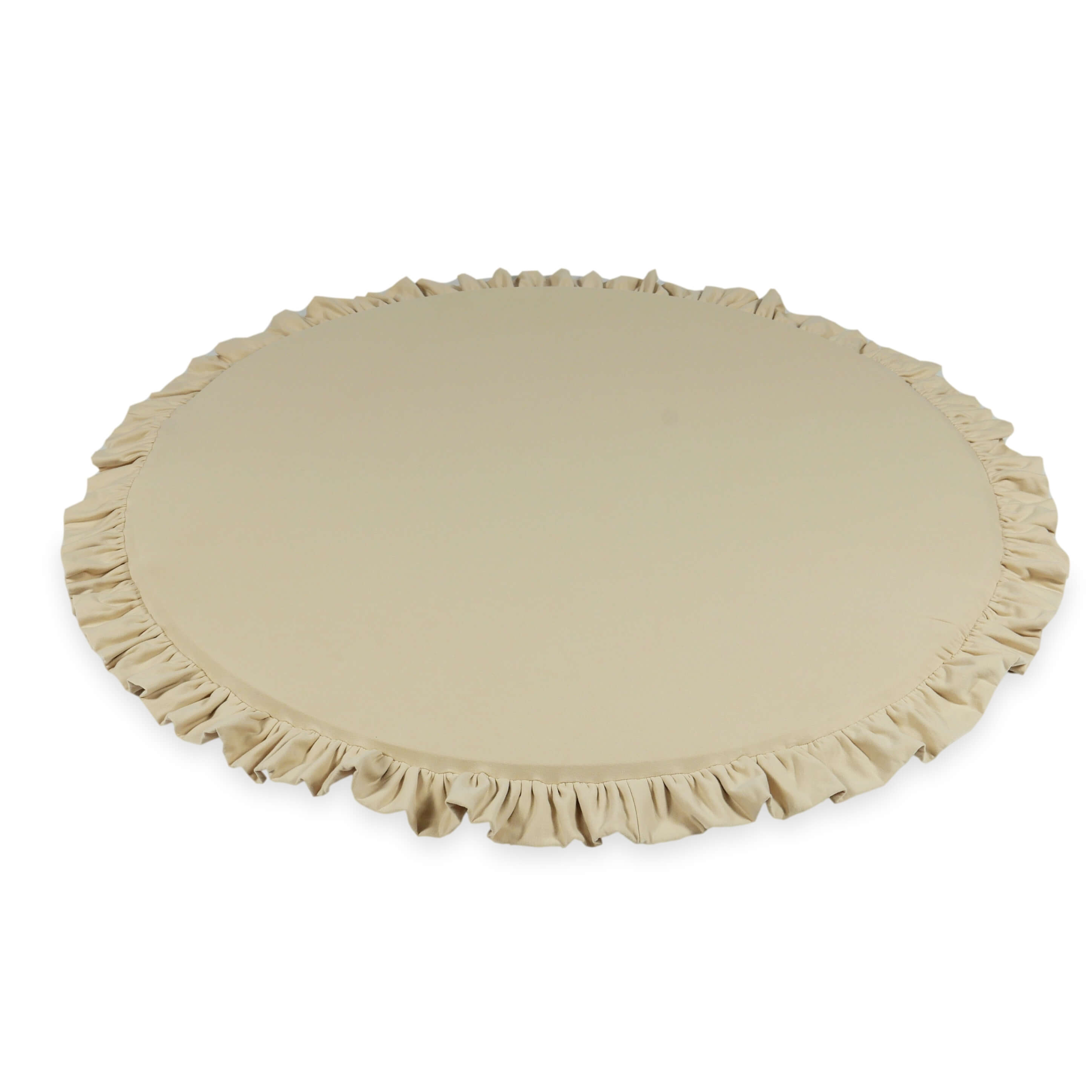 Tapis de jeu bébé rond 100 cm avec volant en jersey
