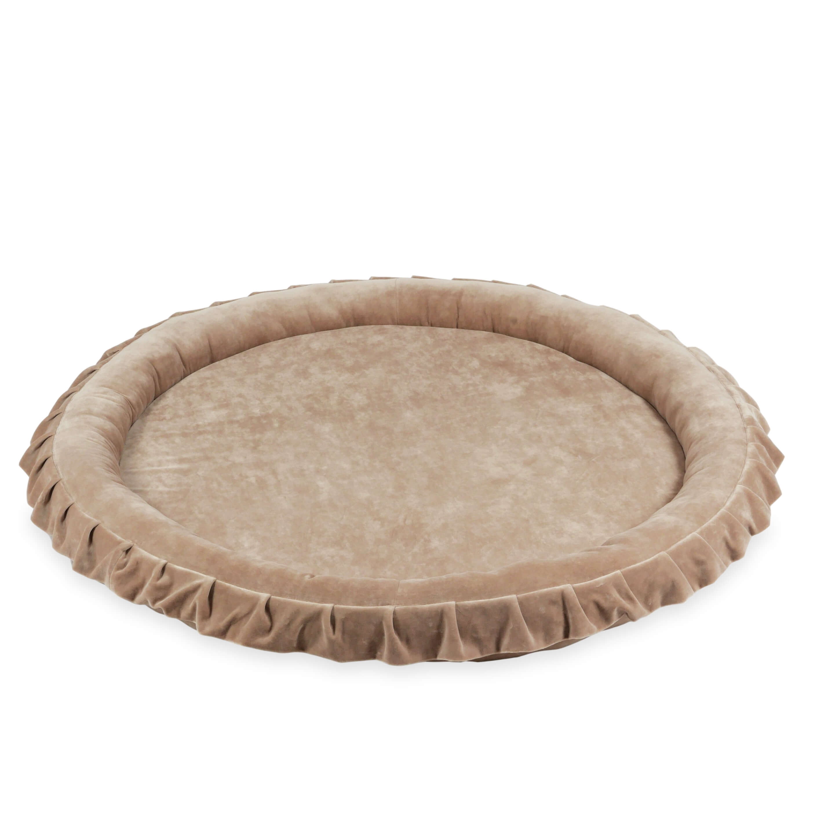 Tapis de jeu bébé nid 120 cm en velvet soft