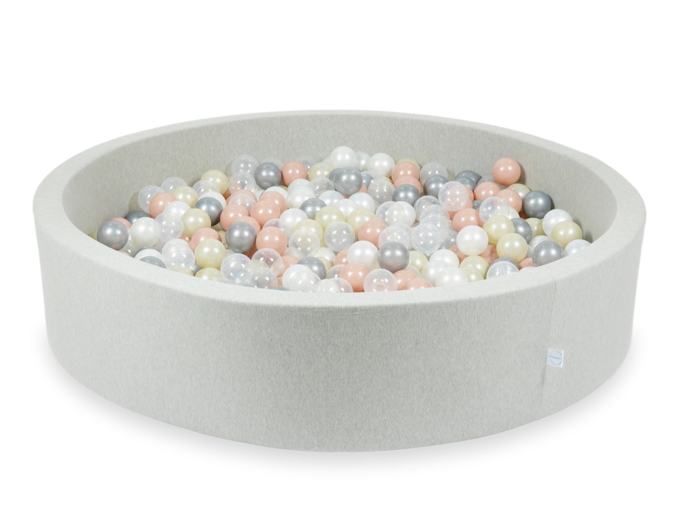 Piscine à balles en gris clair 130x30 cm avec 600 balles