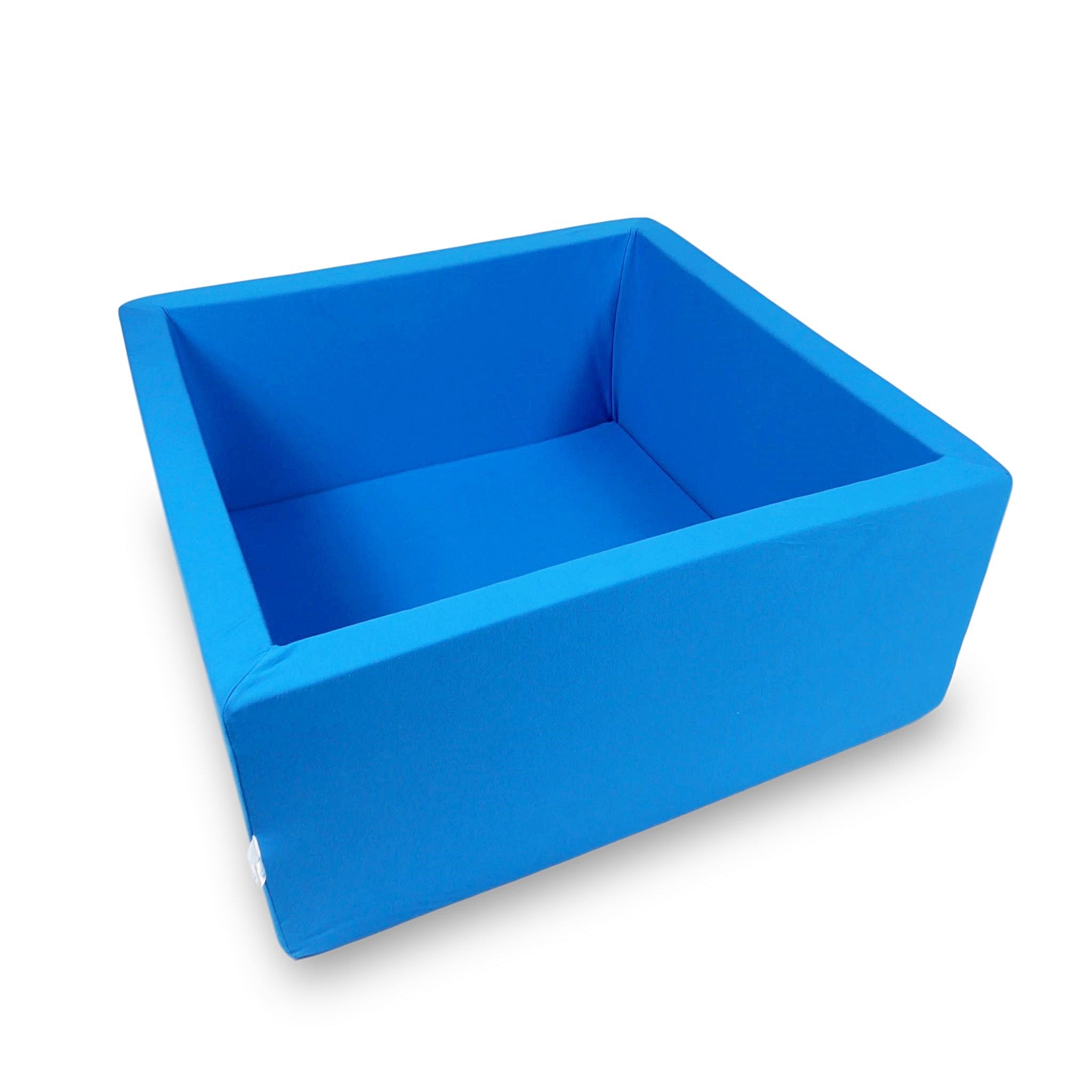 Piscine à balles carrée 90x90x40 cm bleue sans balles