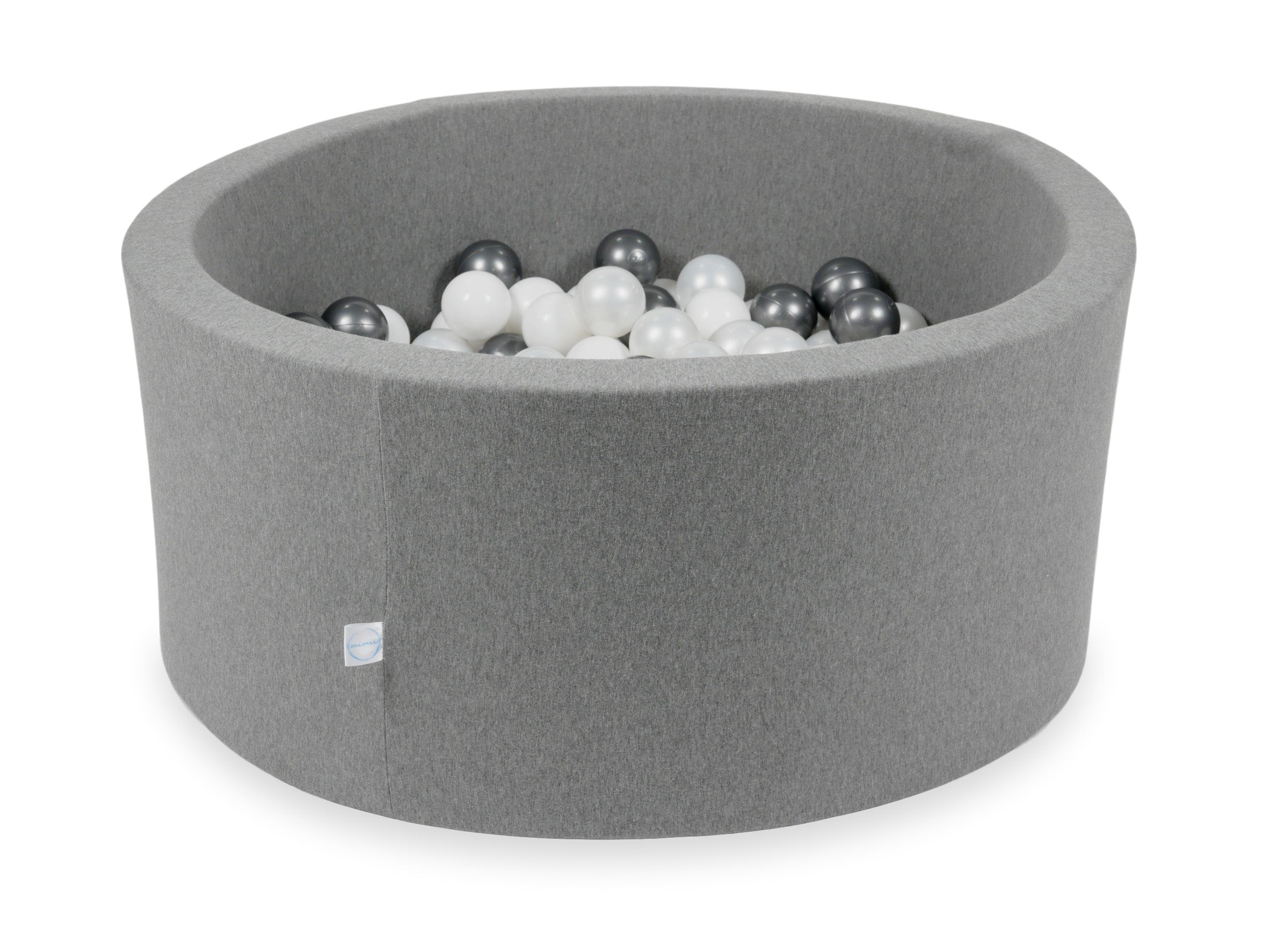 Piscine à balles en gris  90x40 cm avec 300 balles