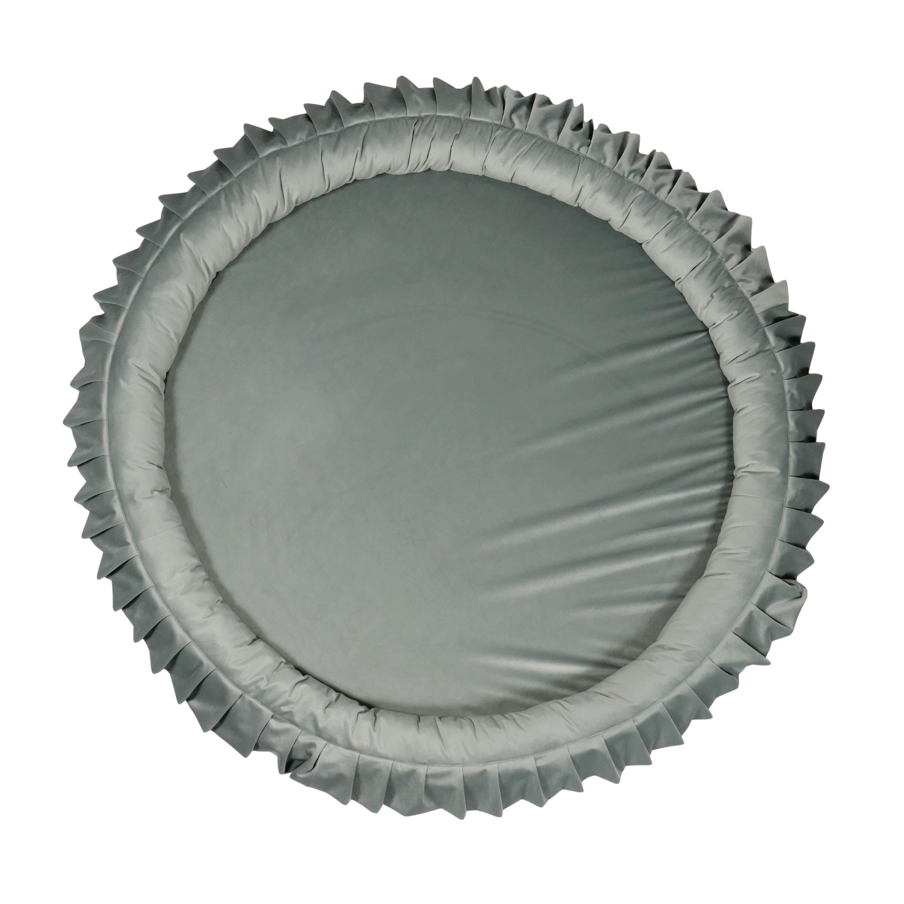 Tapis de jeu bébé nid 120 cm en velours