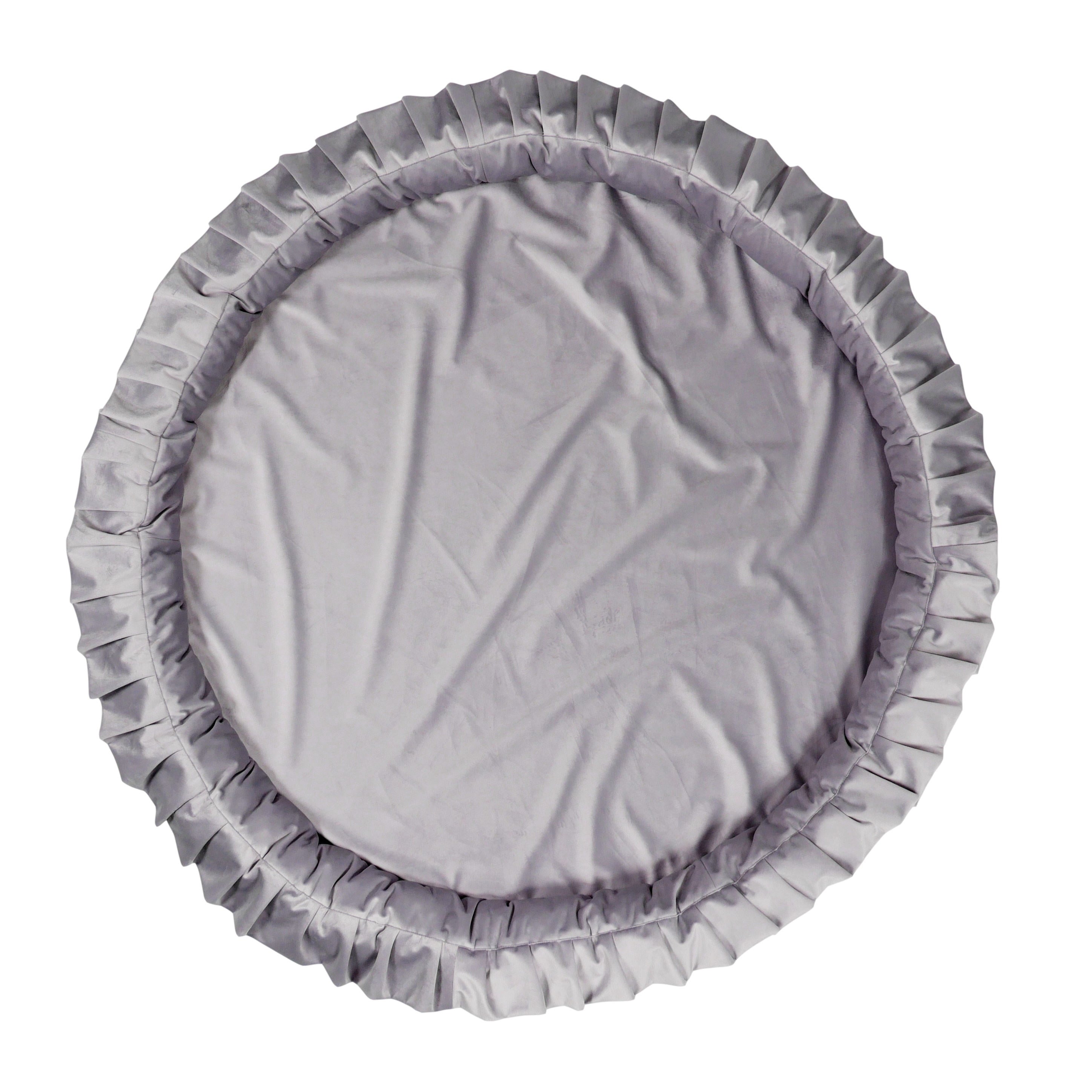 Tapis de jeu bébé nid 120 cm en velours