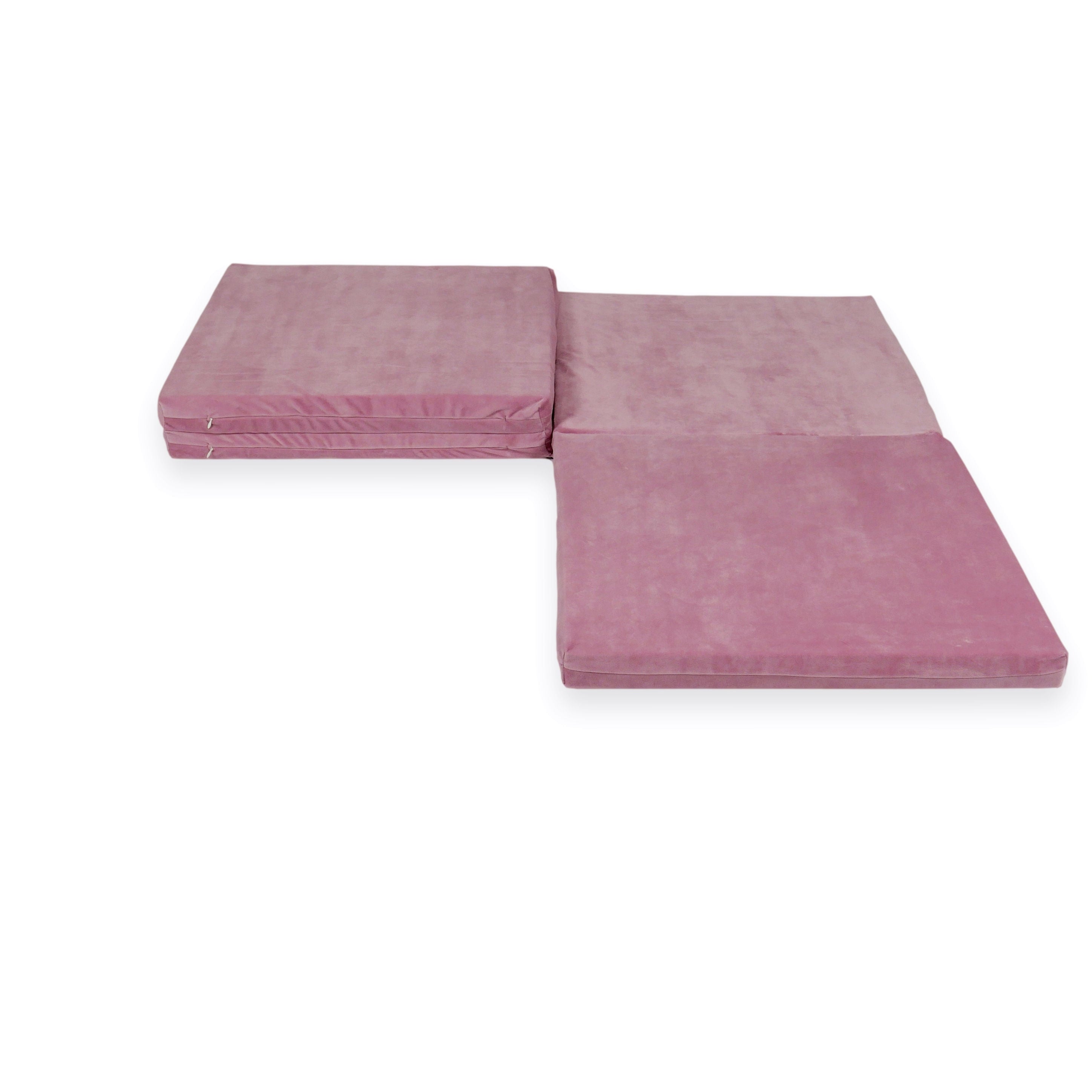 Tapis de jeu bébé pliable carré 120 × 120 cm en velvet soft