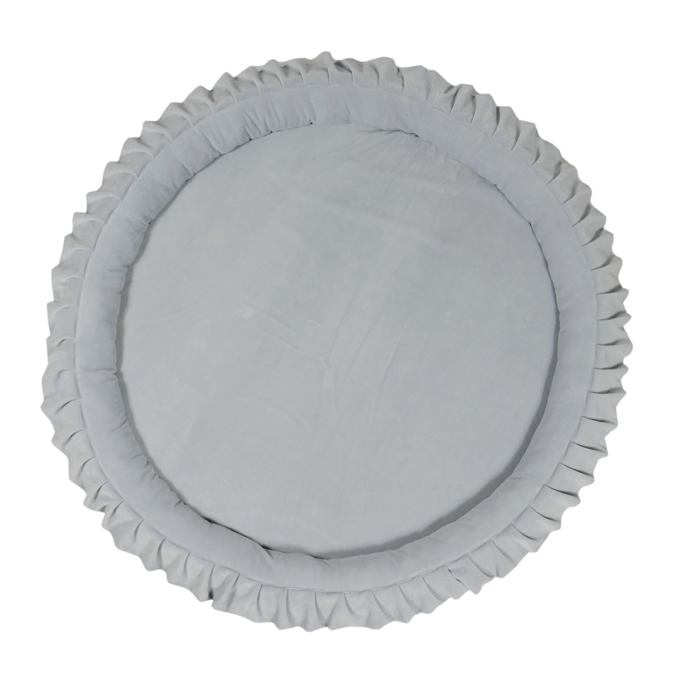 Tapis de jeu bébé nid 120 cm en velvet soft