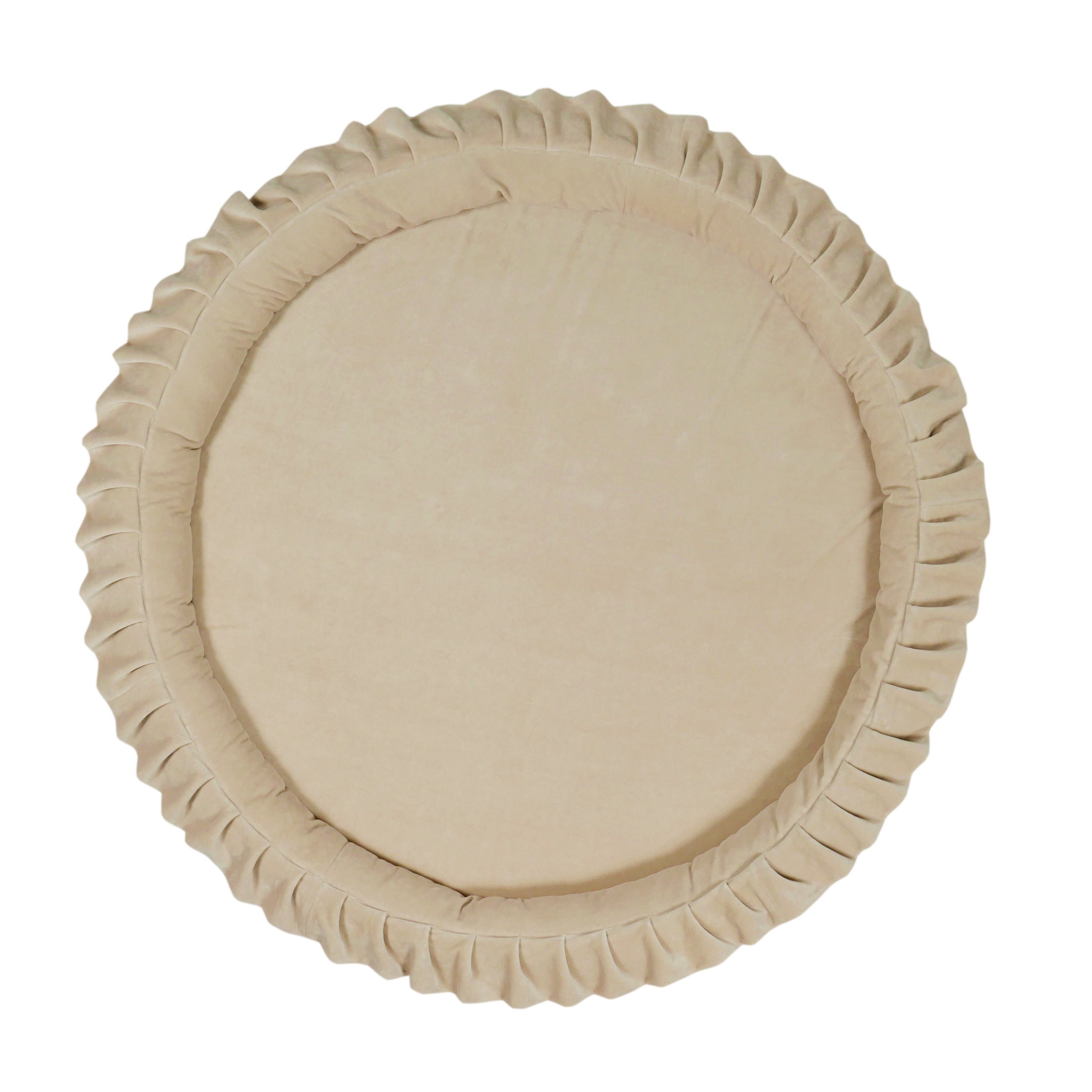 Tapis de jeu bébé nid 120 cm en velvet soft