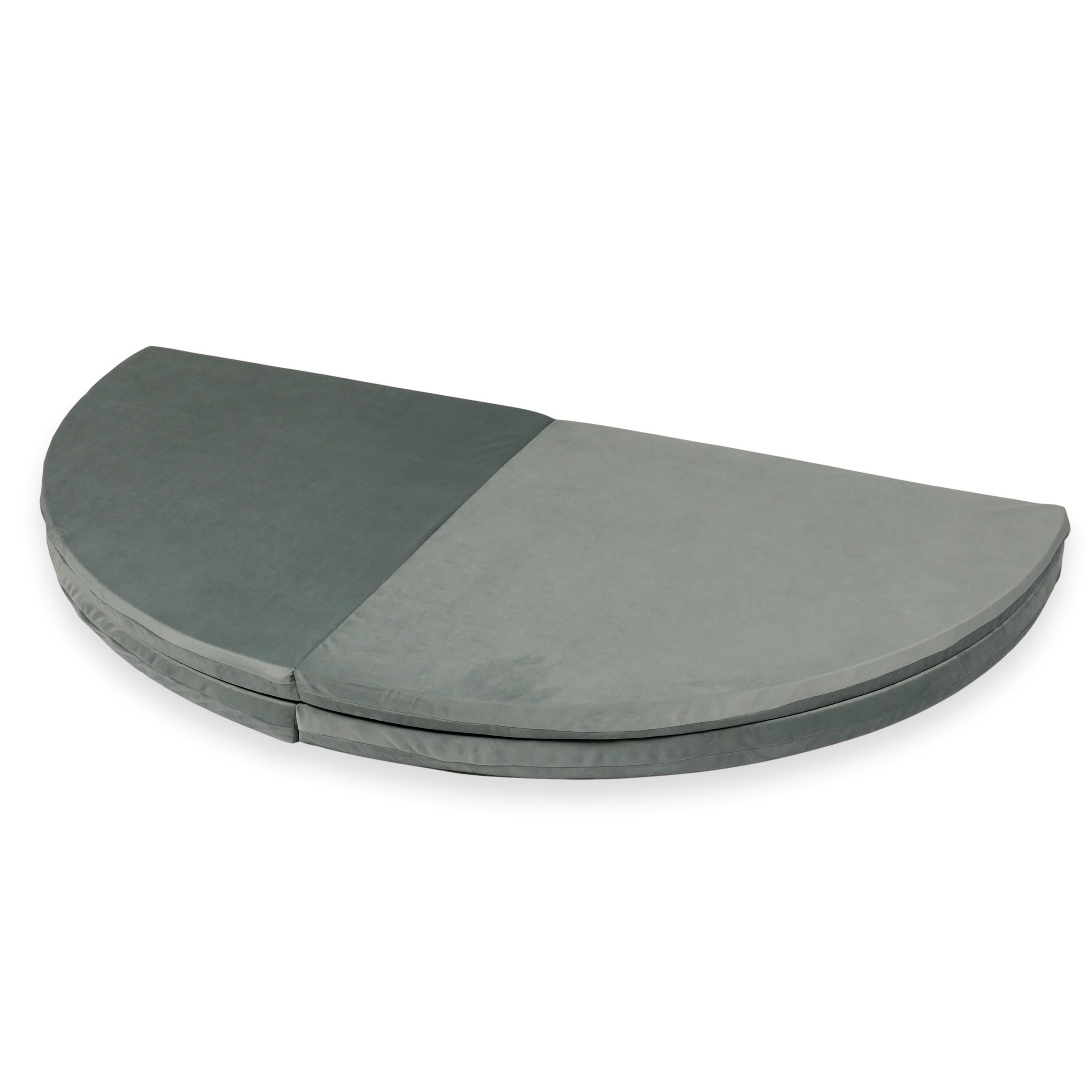 Tapis de jeu bébé rond 160cm en jersey velours