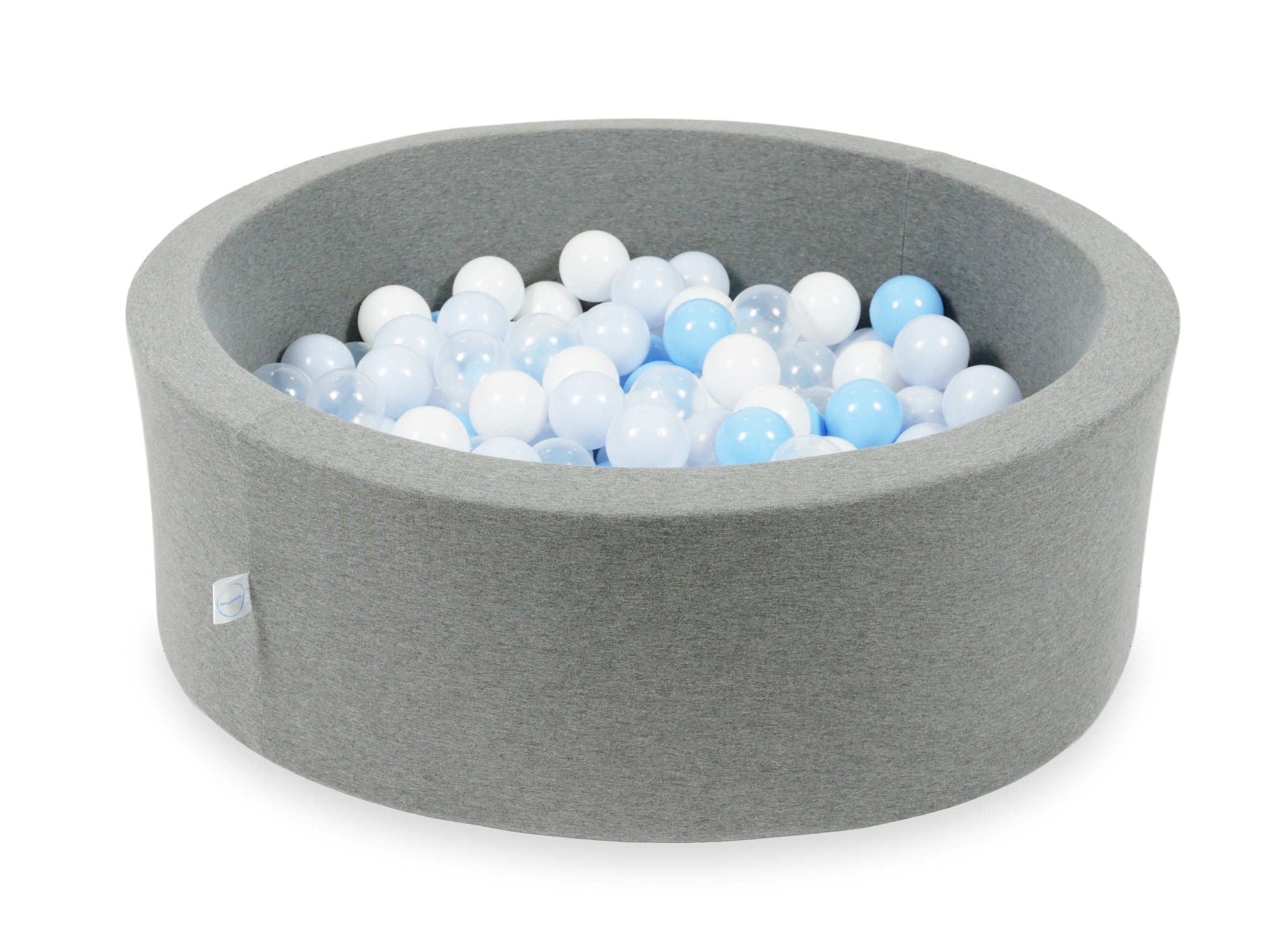 Piscine à balles en gris  90x30 cm avec 200 balles