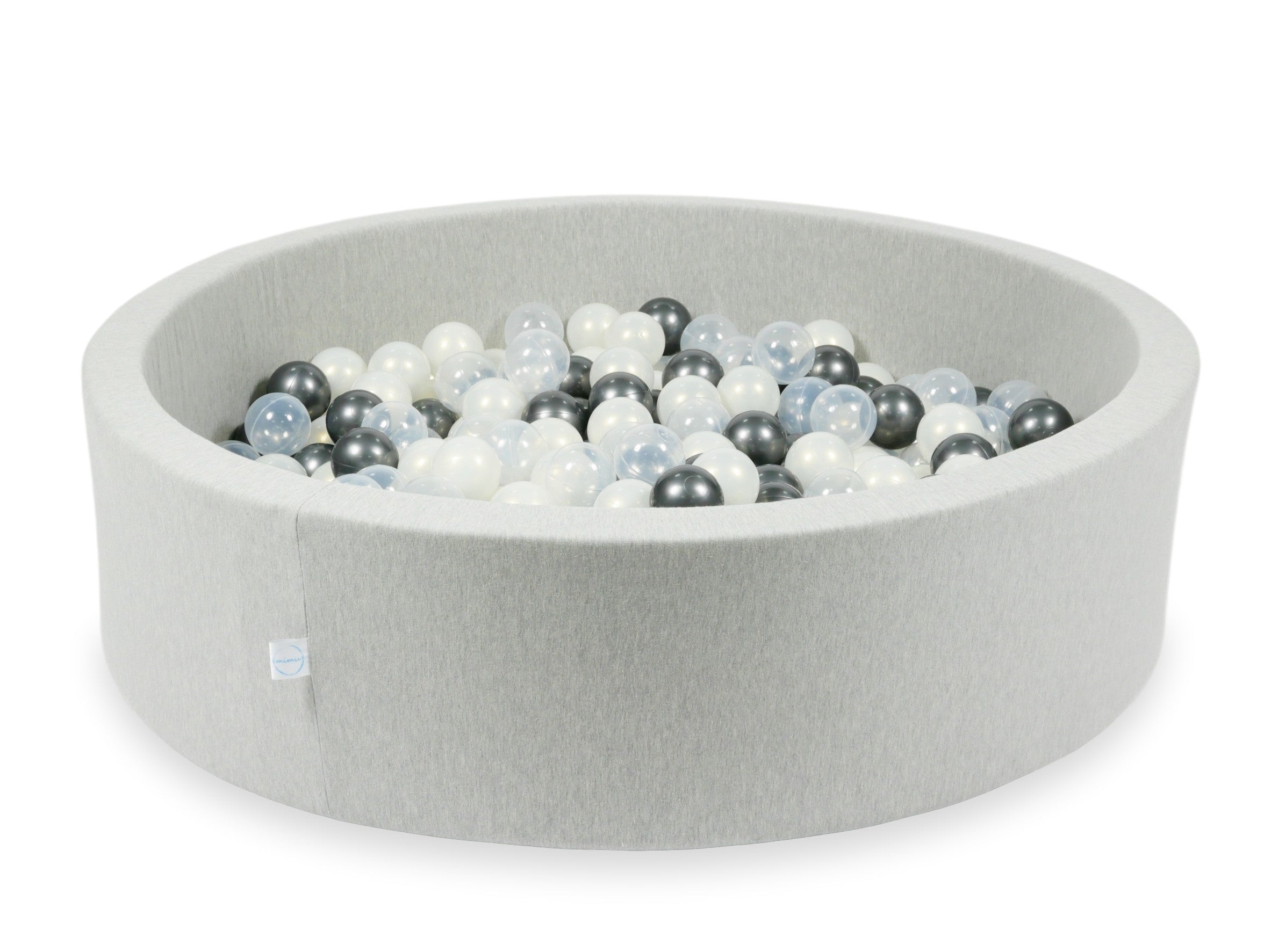 Piscine à balles en gris clair 110x30 cm avec 400 balles