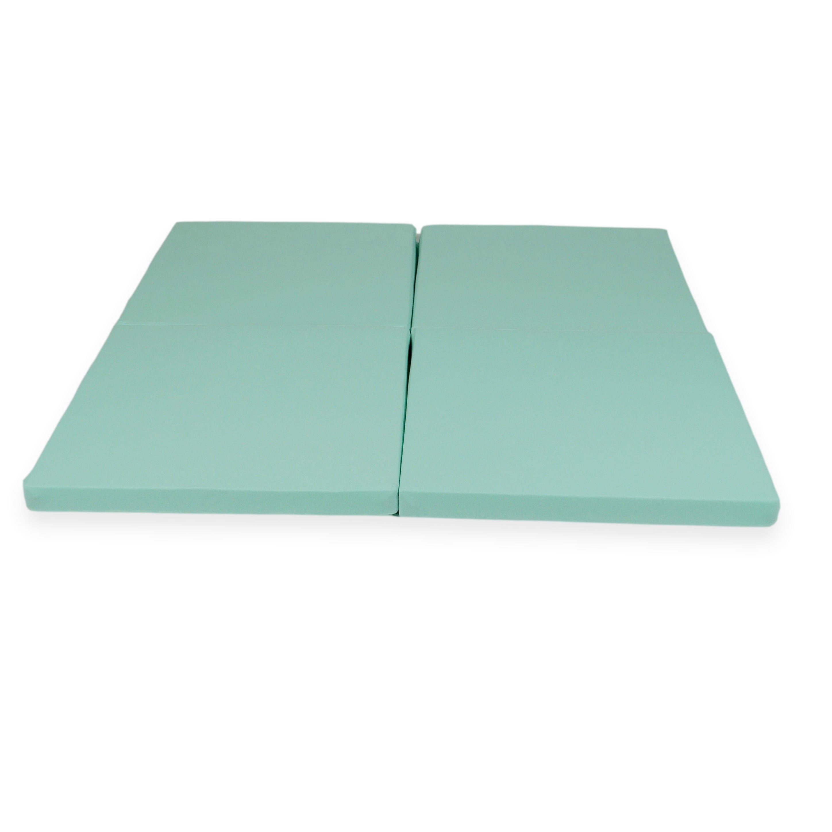 Tapis de jeu bébé pliable carré 120 × 120 cm en jersey