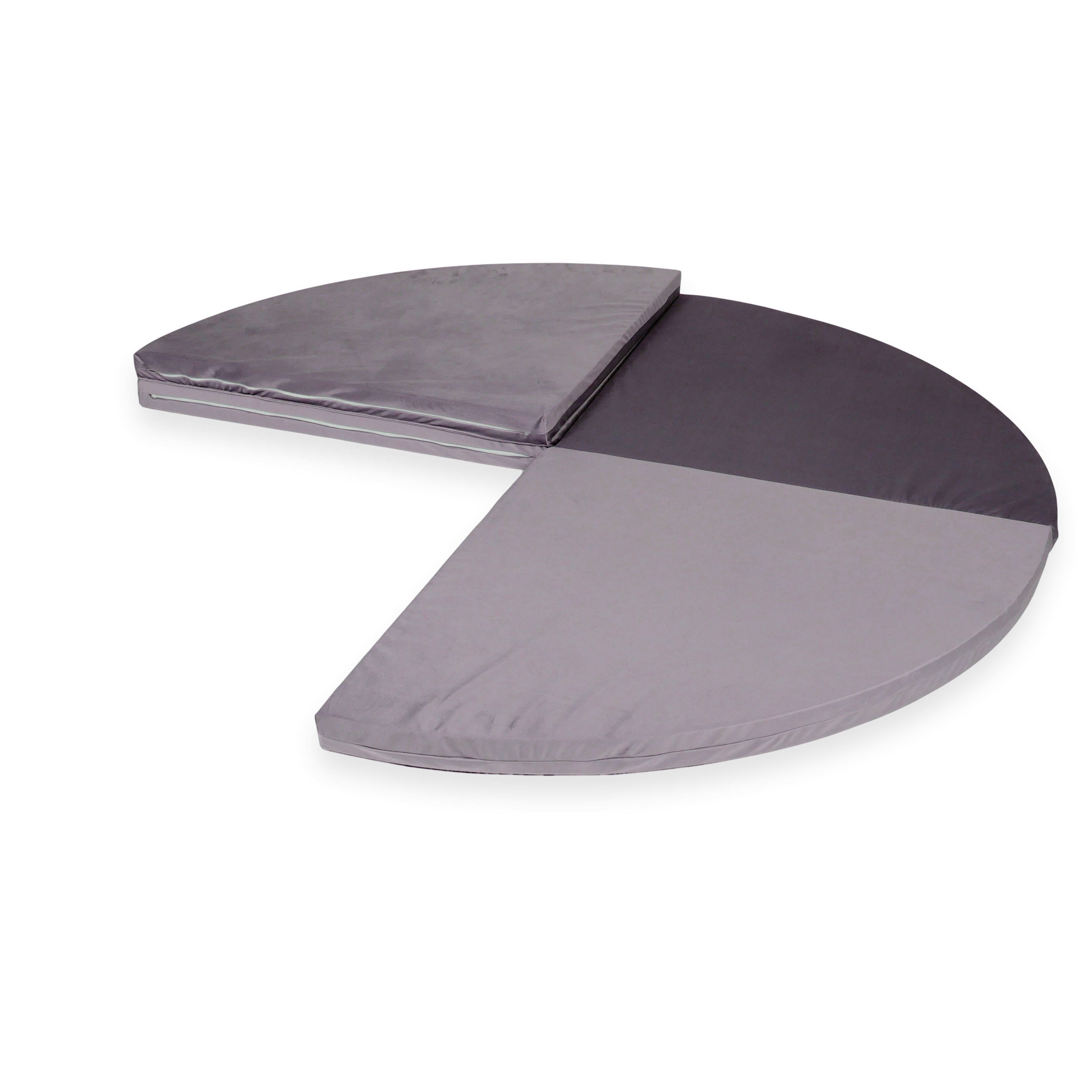 Tapis de jeu bébé rond 160cm en jersey velours