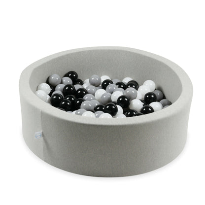 Balles de jeu ø7cm 100 pièces blanc, noir, gris