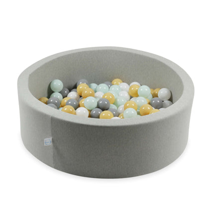 Balles de jeu ø7cm 100 pièces blanc, menthe clair, gris, beige