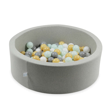 Balles de jeu ø7cm 500 pièces blanc, menthe claire, gris, beige