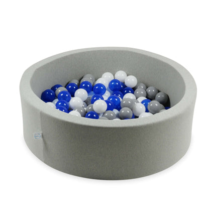 Balles de jeu ø7cm 100 pièces blanc, bleu, gris