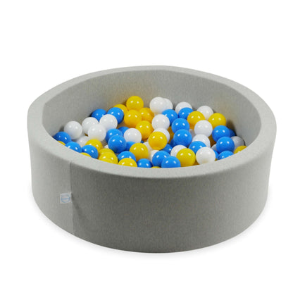 Balles de jeu ø7cm 100 pièces blanc, jaune, bleu