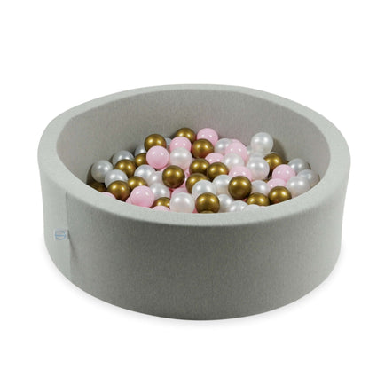 Balles de jeu ø7cm 25 pièces rose clair, perle, vieil or