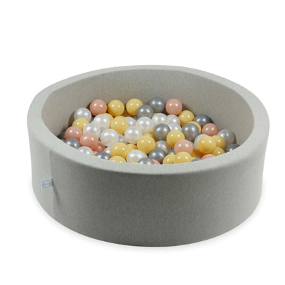 Balles de jeu ø7cm 200 pièces perle, or rose, beige, argent