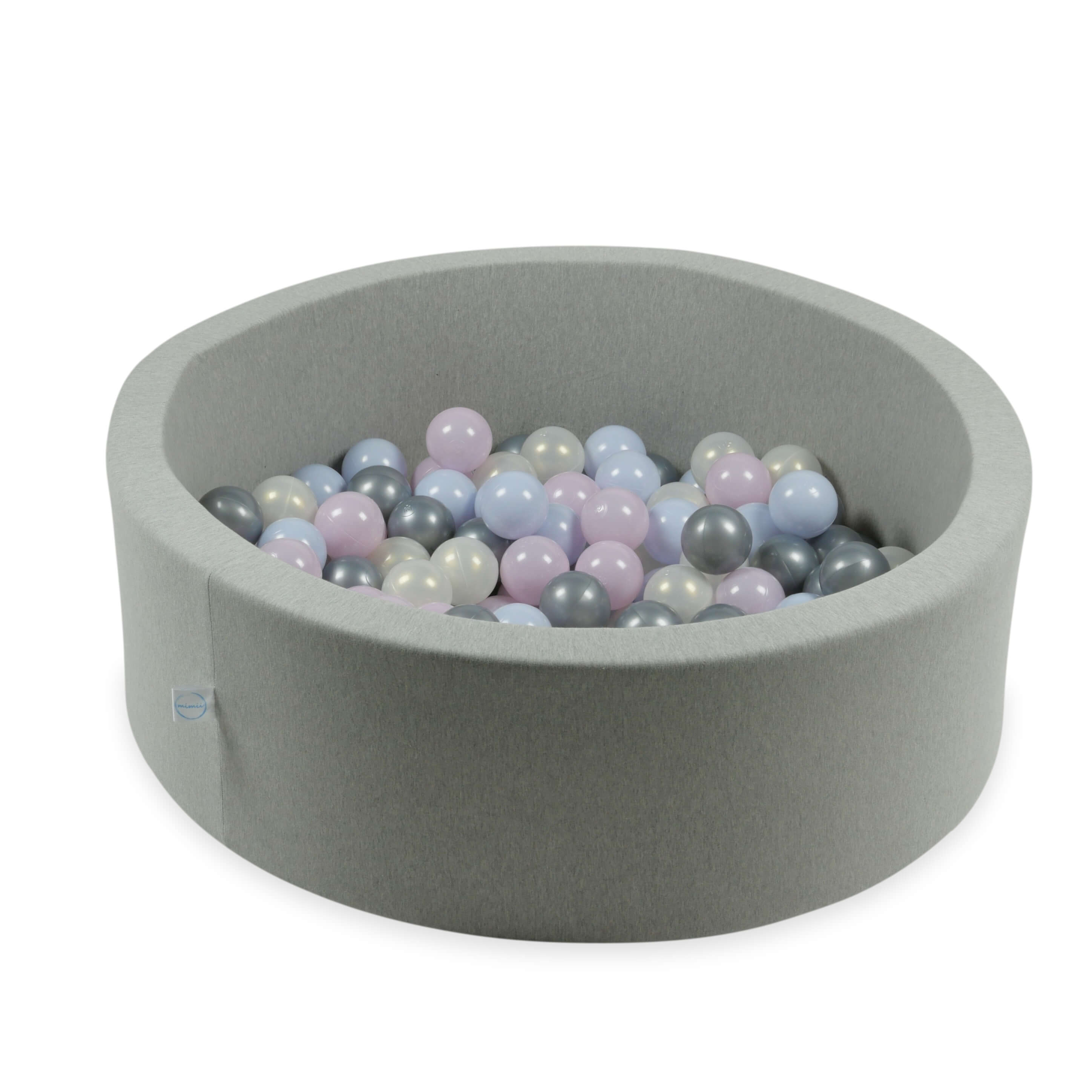 Balles de jeu ø7cm 50 pièces rose perle, bleu perle, iridescent, argenté