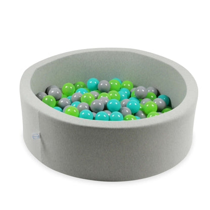 Balles de jeu ø7cm 300 pièces gris, turquoise, céladon