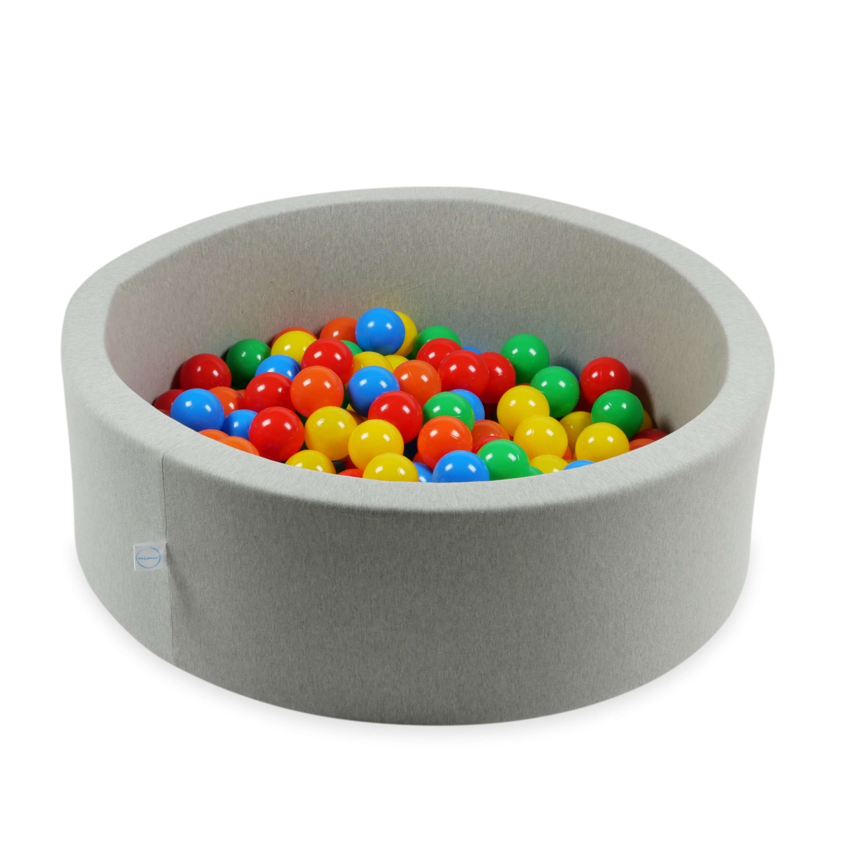 Balles de jeu ø7cm 25 pièces vert, jaune, orange, rouge, bleu