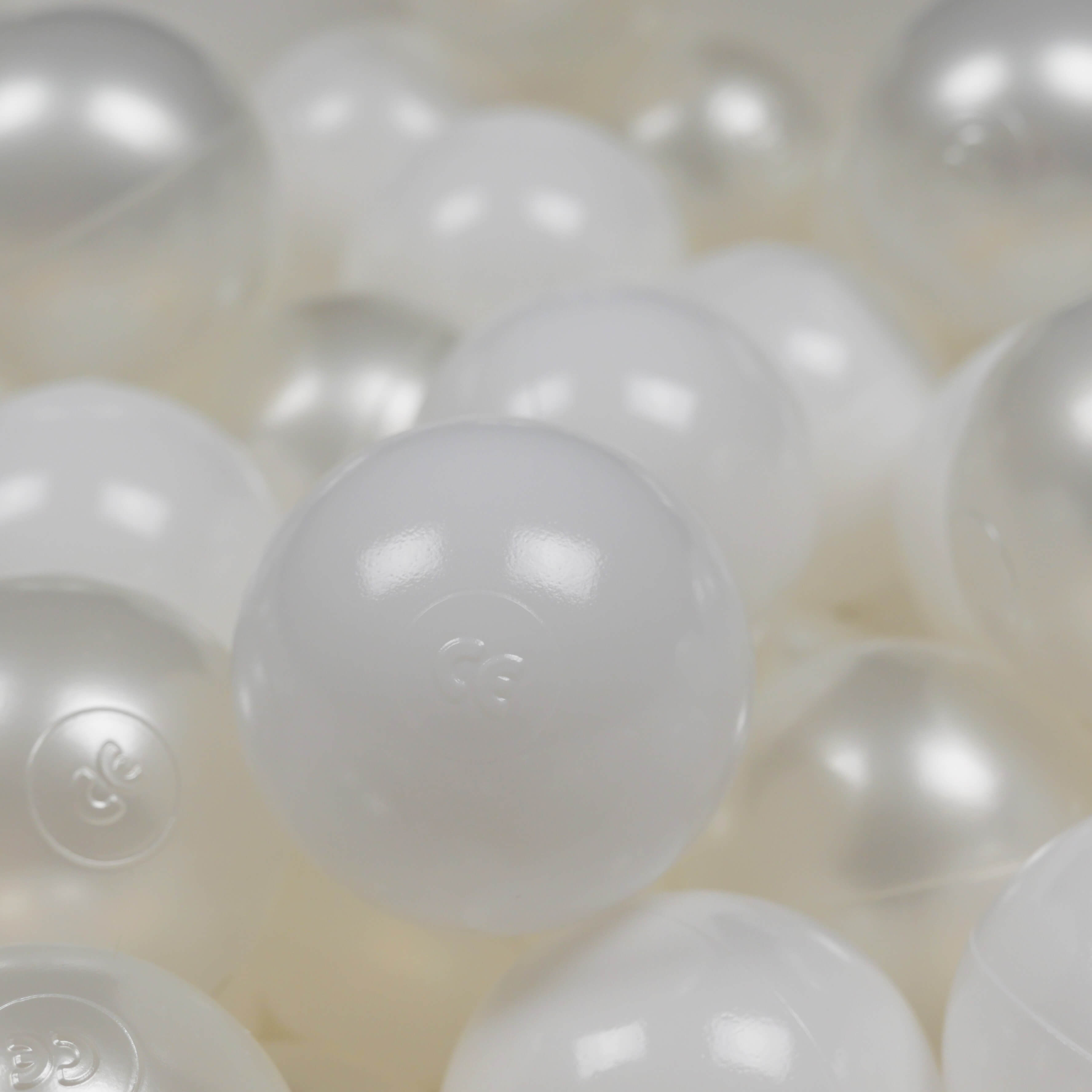 Balles de jeu ø7cm 400 pièces blanc, perle