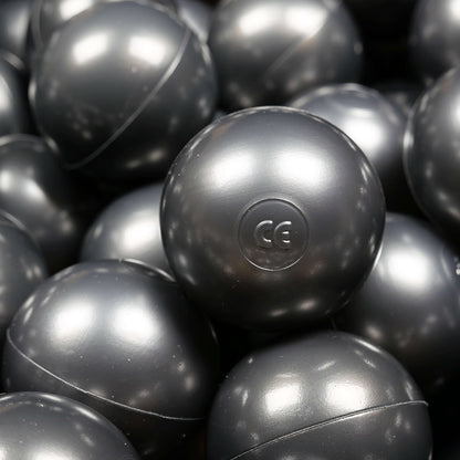 Balles de jeu ø7cm 300 pièces graphite métallique