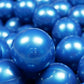 Balles de jeu ø7cm 100 pièces bleue métallique