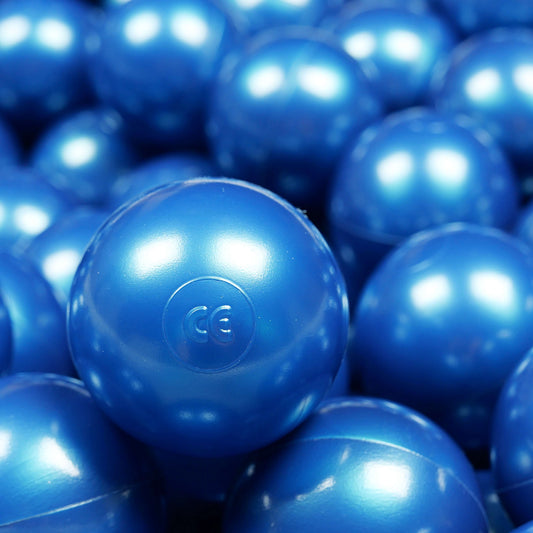 Balles de jeu ø7cm 300 pièces bleue métallique