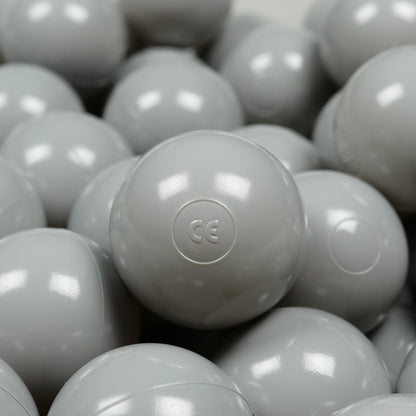 Balles de jeu ø7cm 50 pièces gris